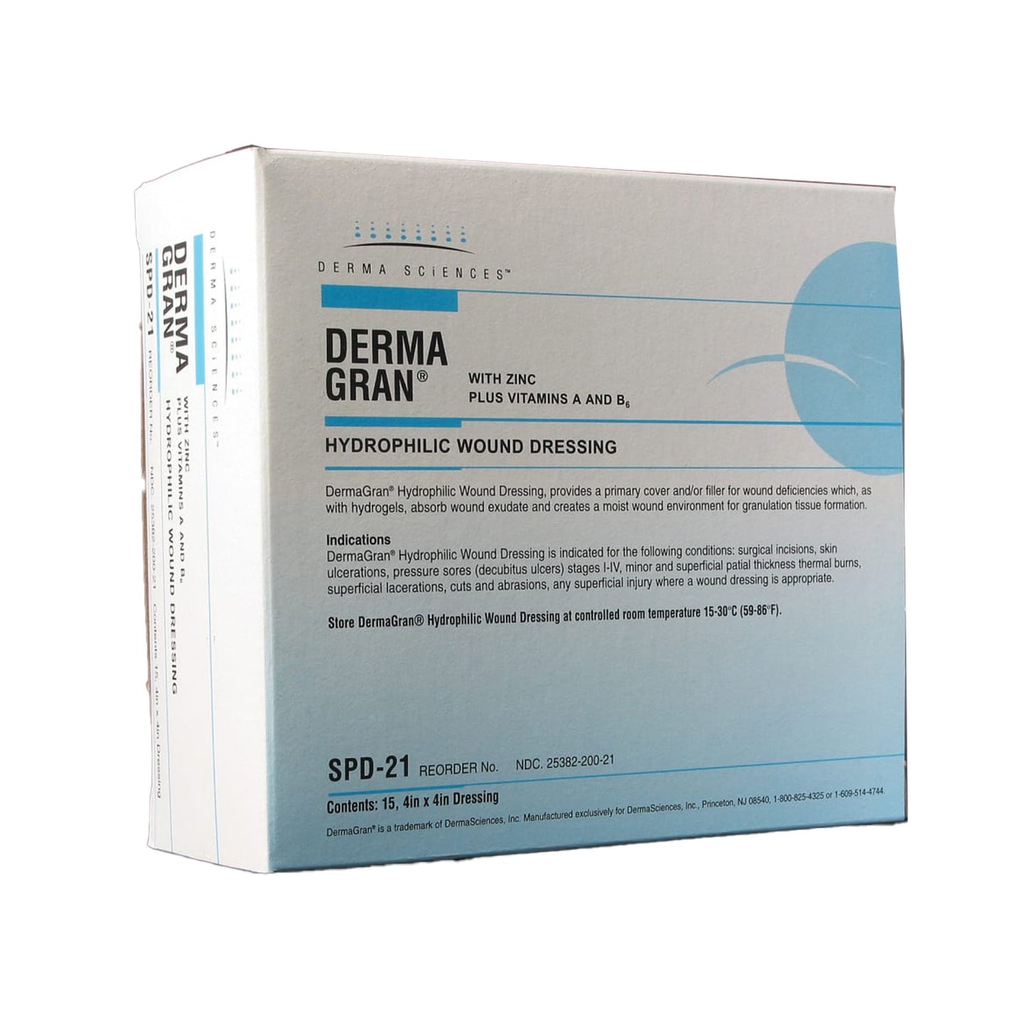 Dermagran B Zinc Impregnated Dressing, 4 x 4 Inch