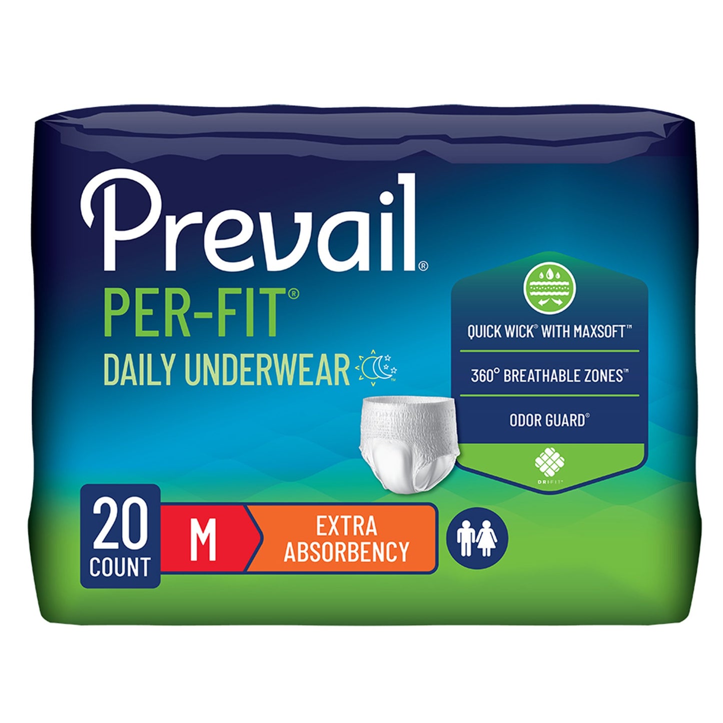 Prevail Per-Fit Extra Absorbent Underwear, Medium