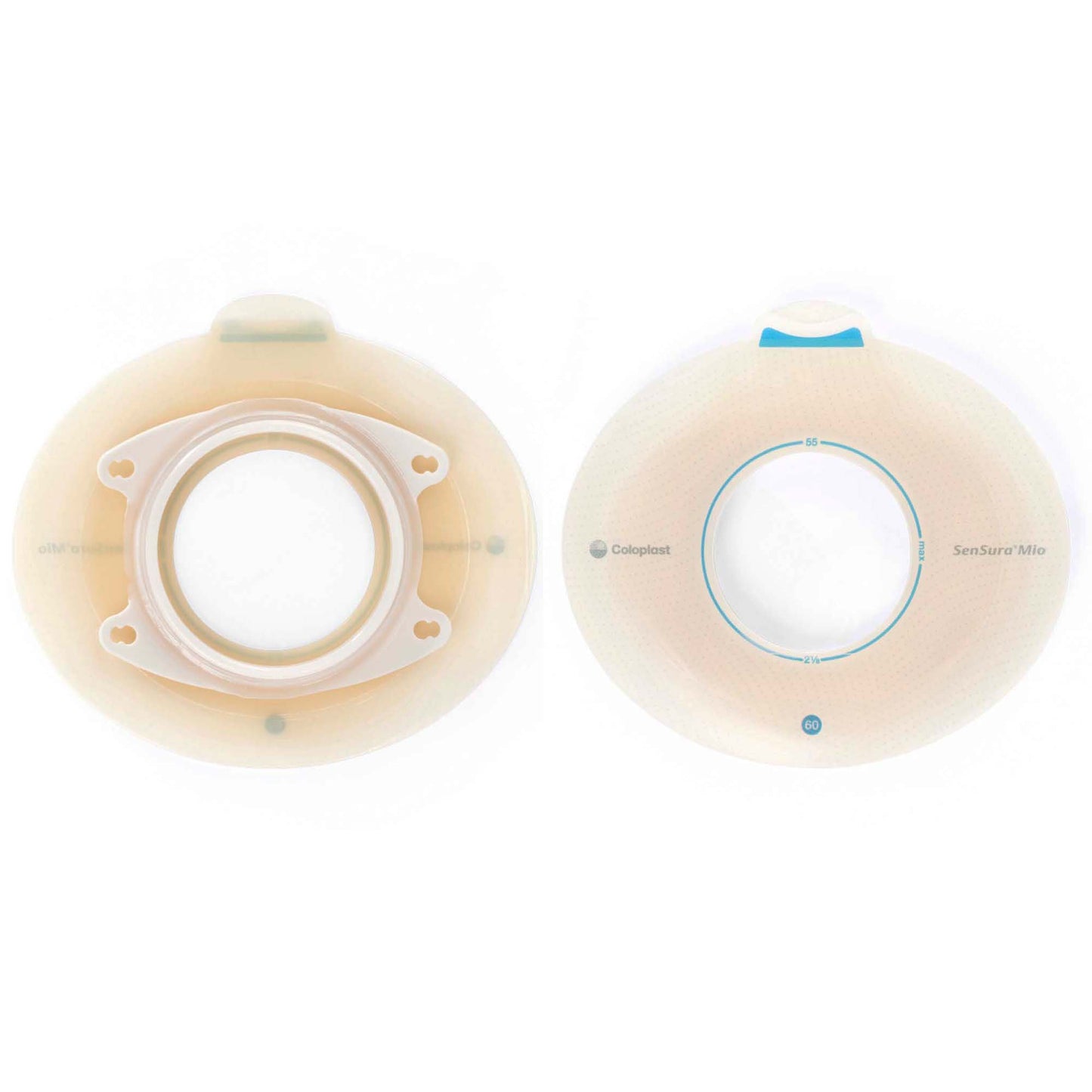 SenSura Mio Click Barrier, 45 mm Stoma Opening, Blue Color Match