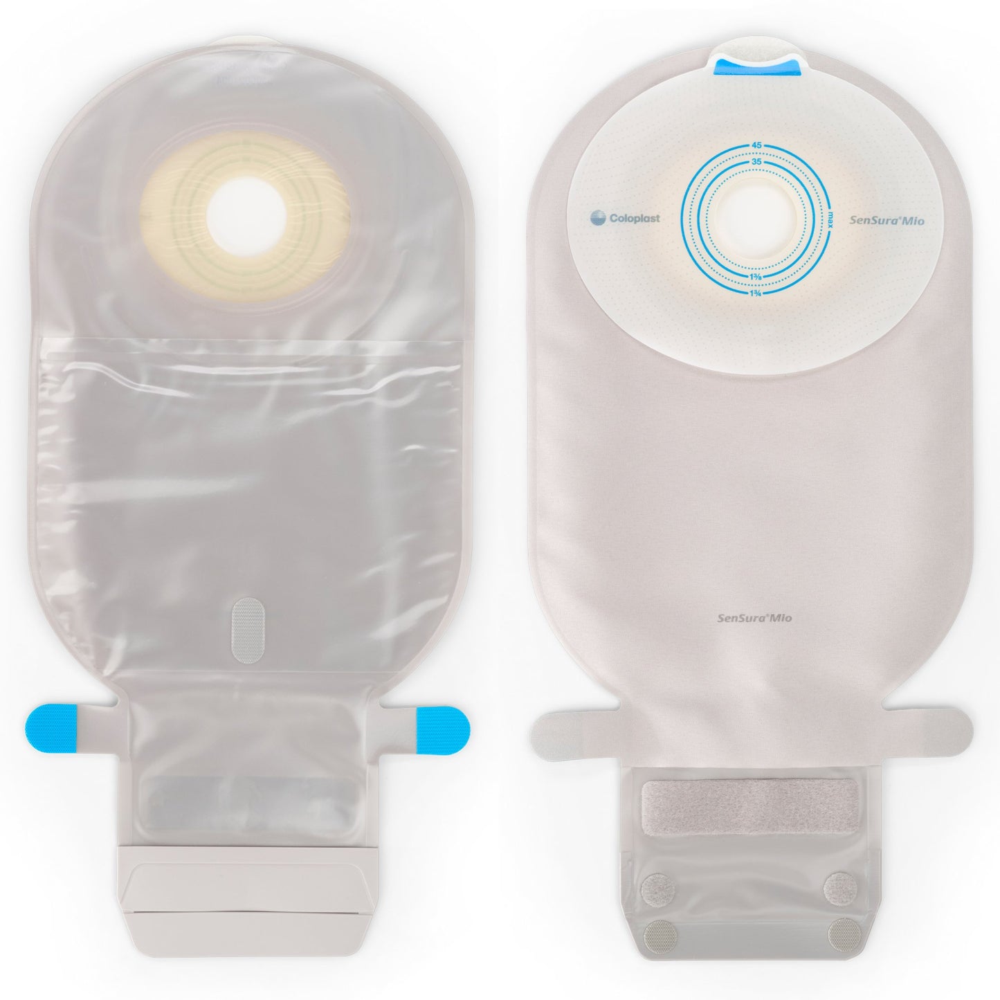SenSura Mio Flat 1-Piece Transparent Ostomy Pouch, 38mm Stoma