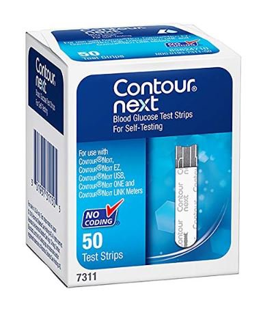 Contour Next Blood Glucose Test Strips, 50 Strips in a Box