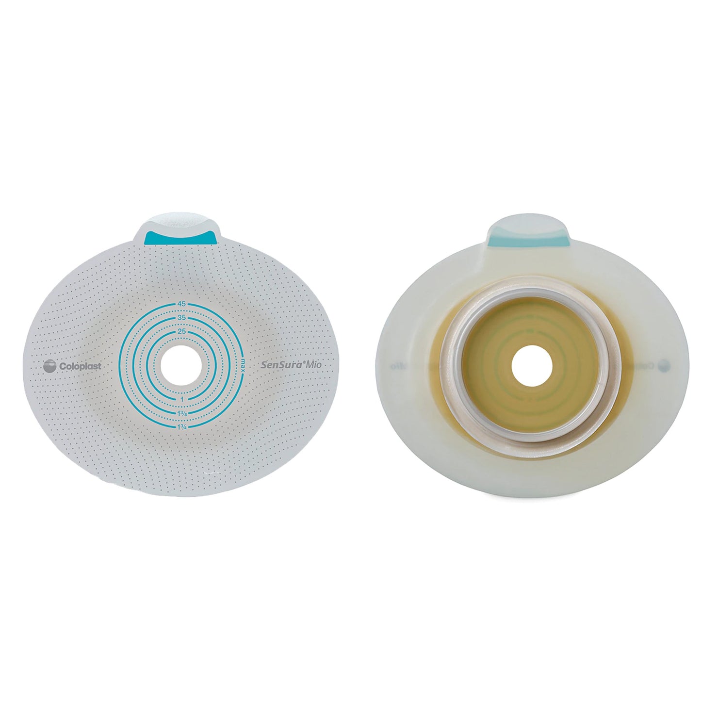 SenSura Mio Click Ostomy Barrier, 10 – 65 mm Stoma Opening, Yellow Match