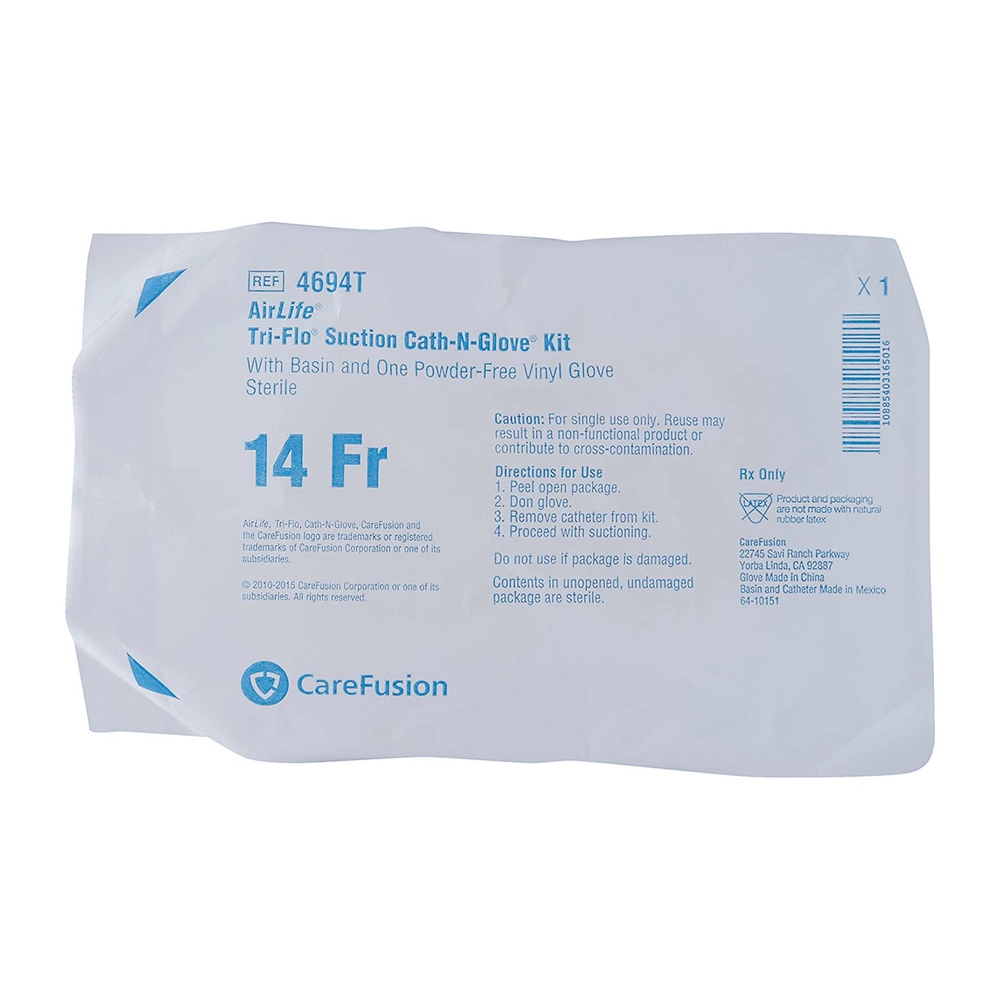 AirLife Cath-N-Glove Suction Catheter Kit, 14 Fr.