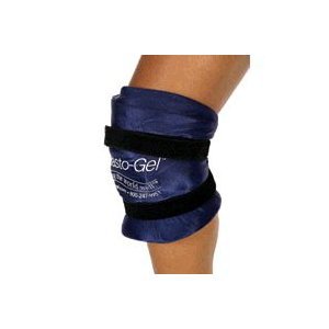 Hot / Cold Therapy Wrap with Patella Opening Elasto-Gel™ Knee Large / X-Large 15 to 20 Inch Knee Circumference Spandex / Poly-Cotton / Elasto-Gel™ Reusable
