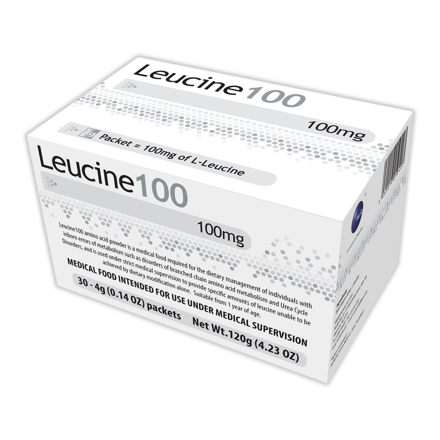 Oral Supplement Leucine 100 Unflavored Powder 4 Gram Individual Packet
