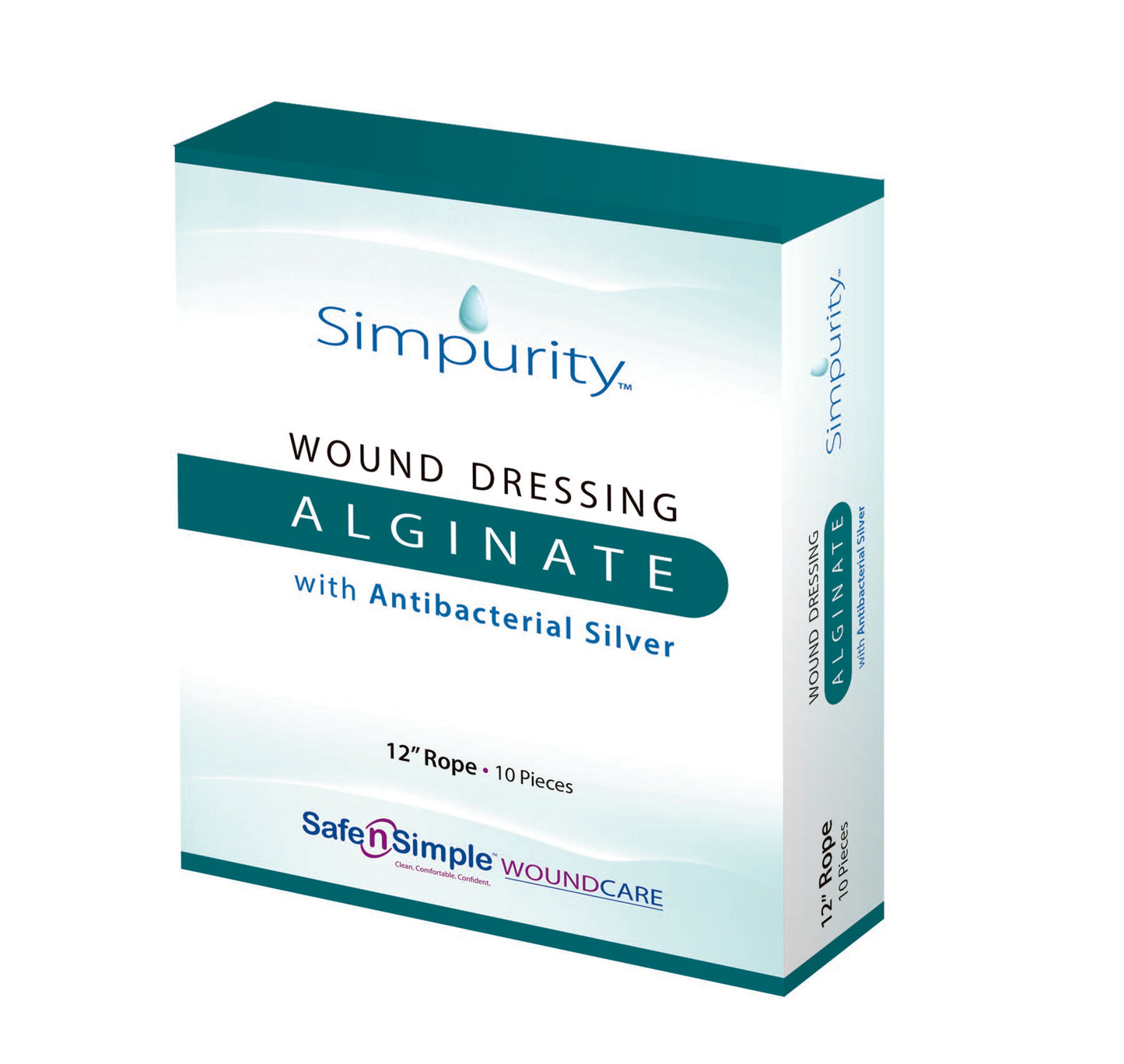 Silver Alginate Dressing Simpurity™ 12 Inch Length Rope Sterile