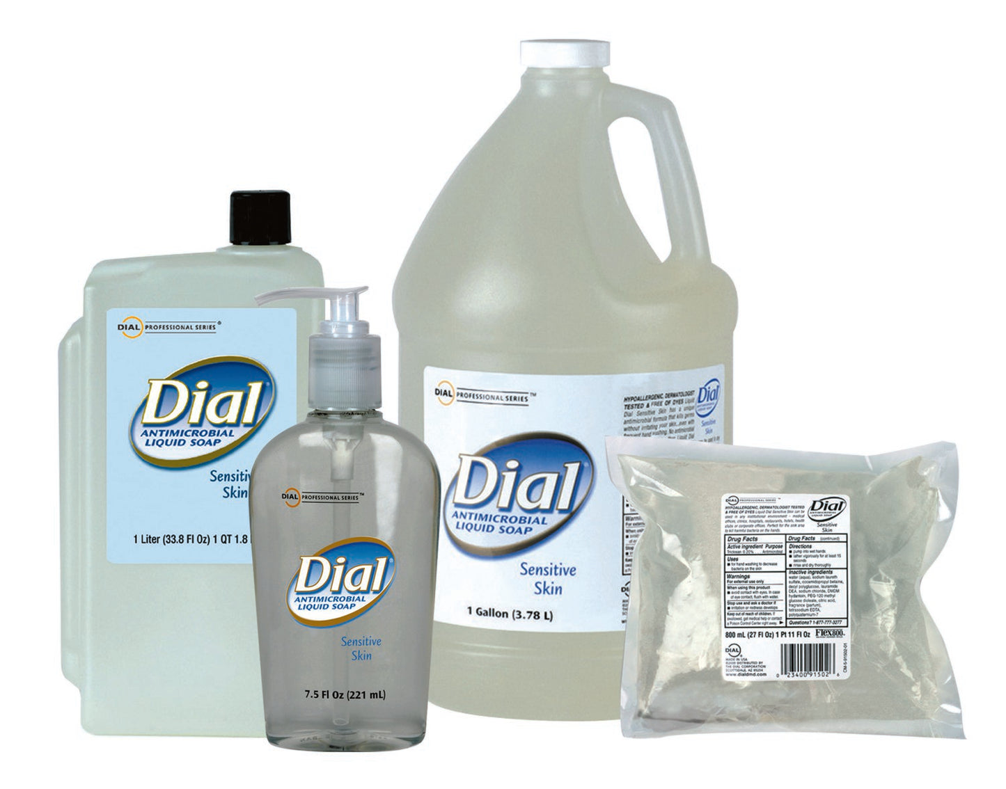 Dial Sensitive Antimicrobial Soap 1 Liter Refill Bottle