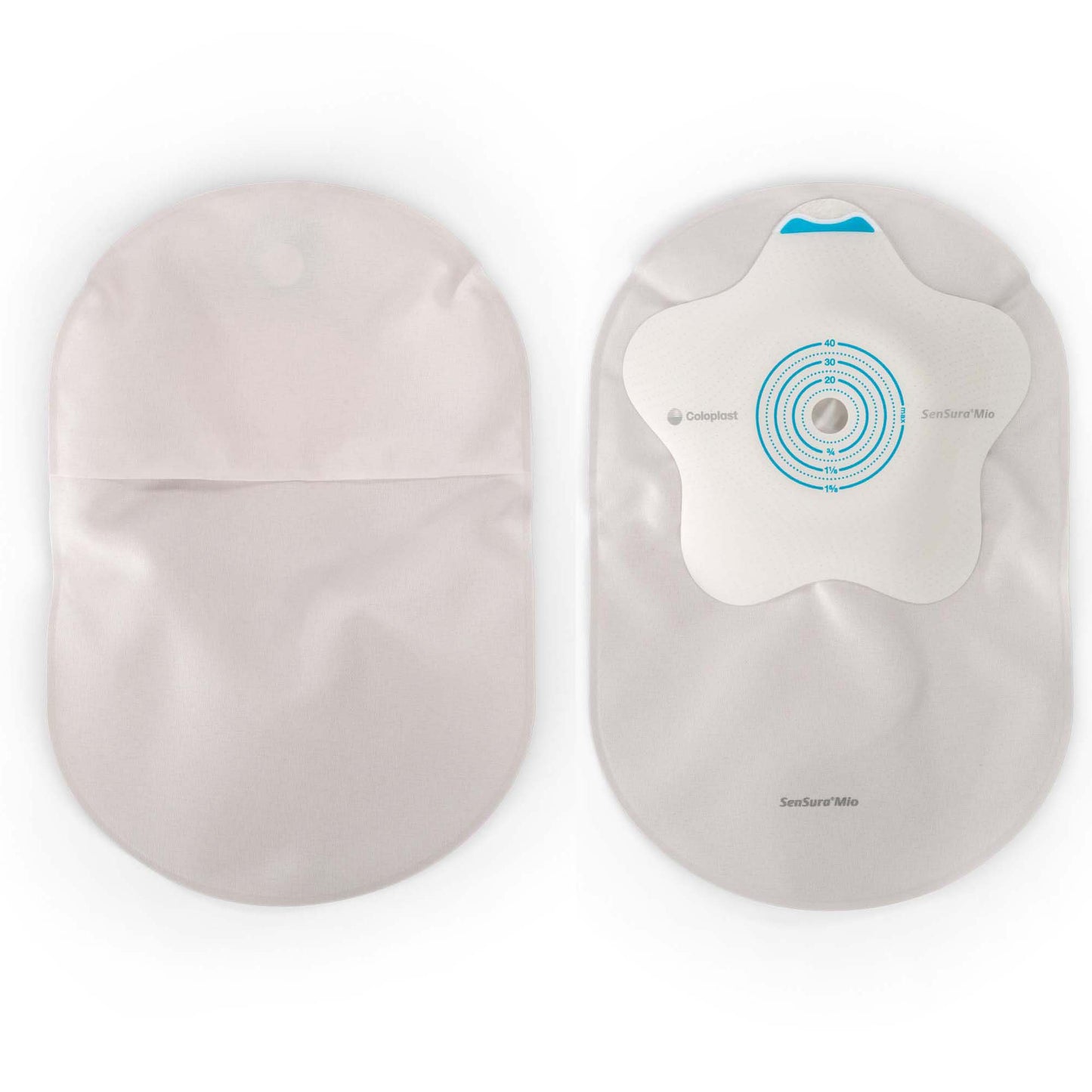 SenSura Mio Convex Flip 1-Piece Closed End Opaque Ostomy Pouch, 10 – 40mm