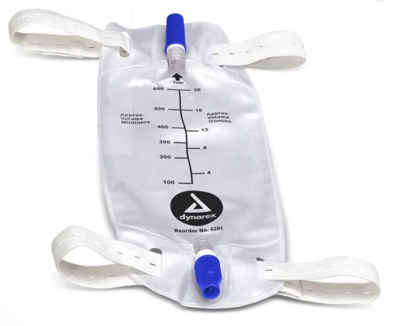 dynarex Urinary Leg Bag, 500 mL