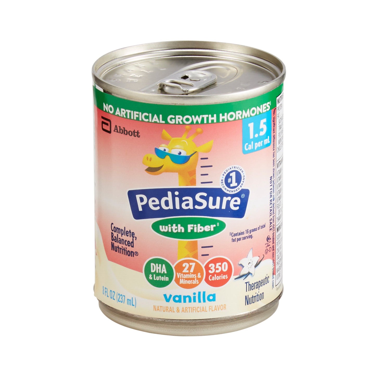 PediaSure 1.5 Cal with Fiber Therapeutic Nutrition, Vanilla, 8-ounce Can