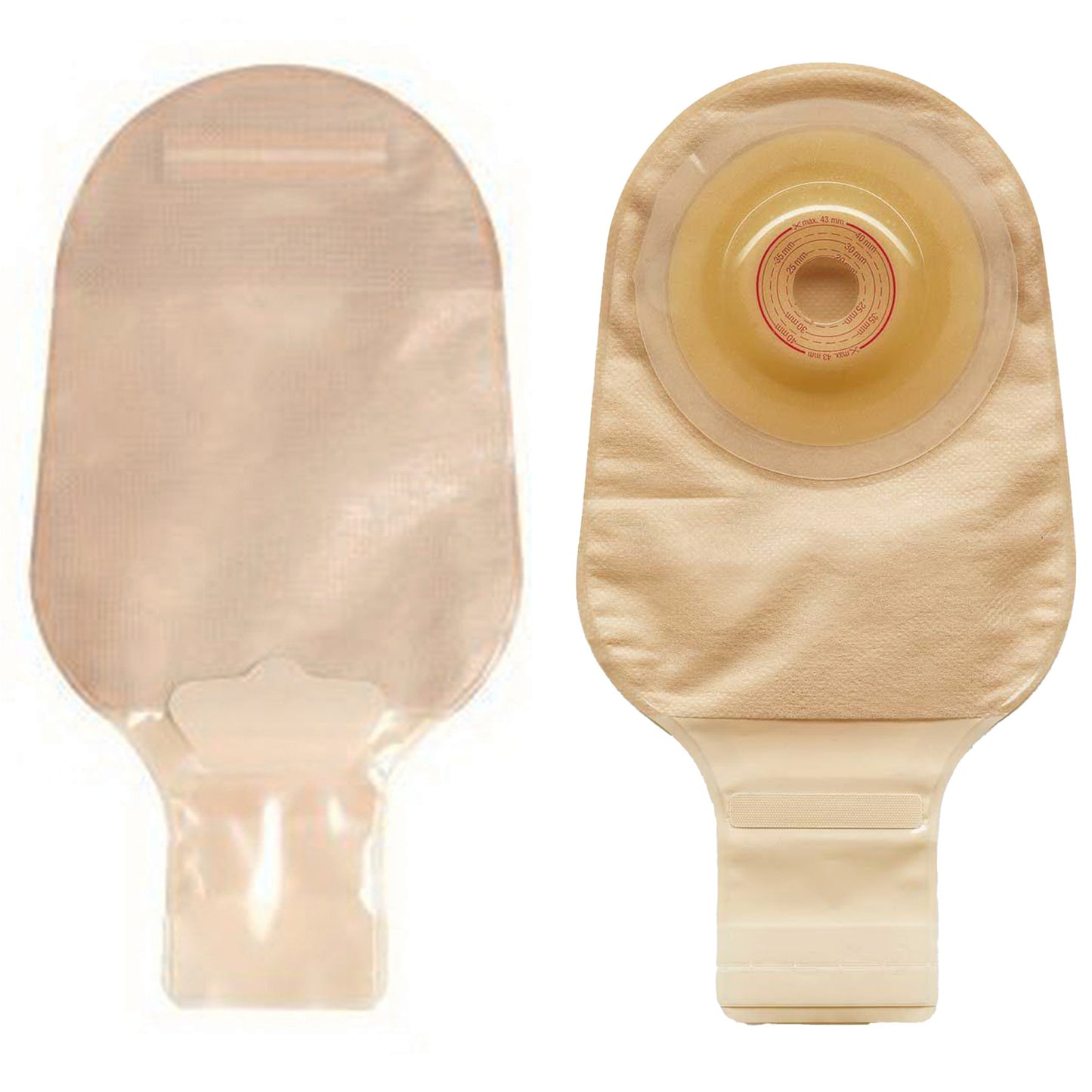 Esteem + Flex Opaque Ostomy Pouch, 1-3/8 Inch Stoma