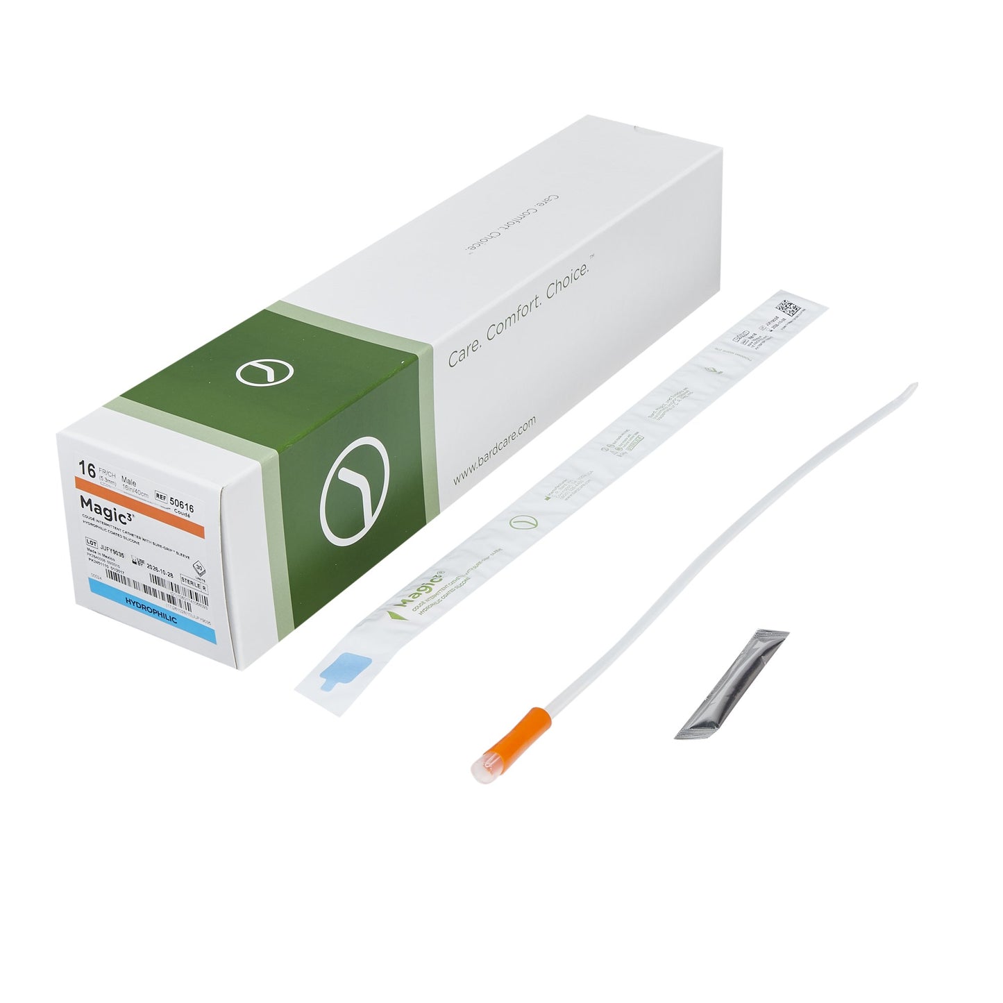 Magic3 Urethral Catheter, 16 Fr., Male, Coud Tip