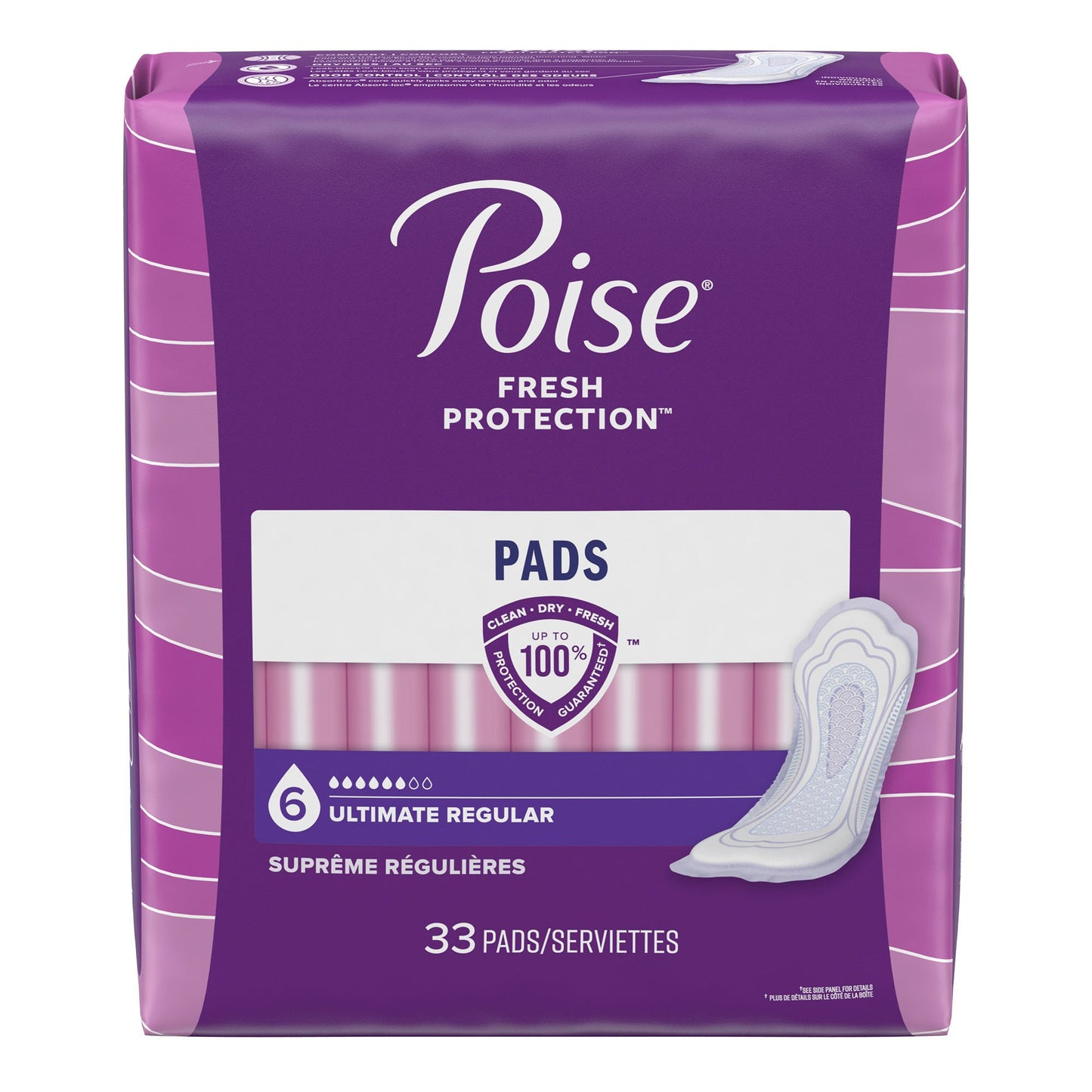 Poise Bladder Control Pads, Heavy Absorbency