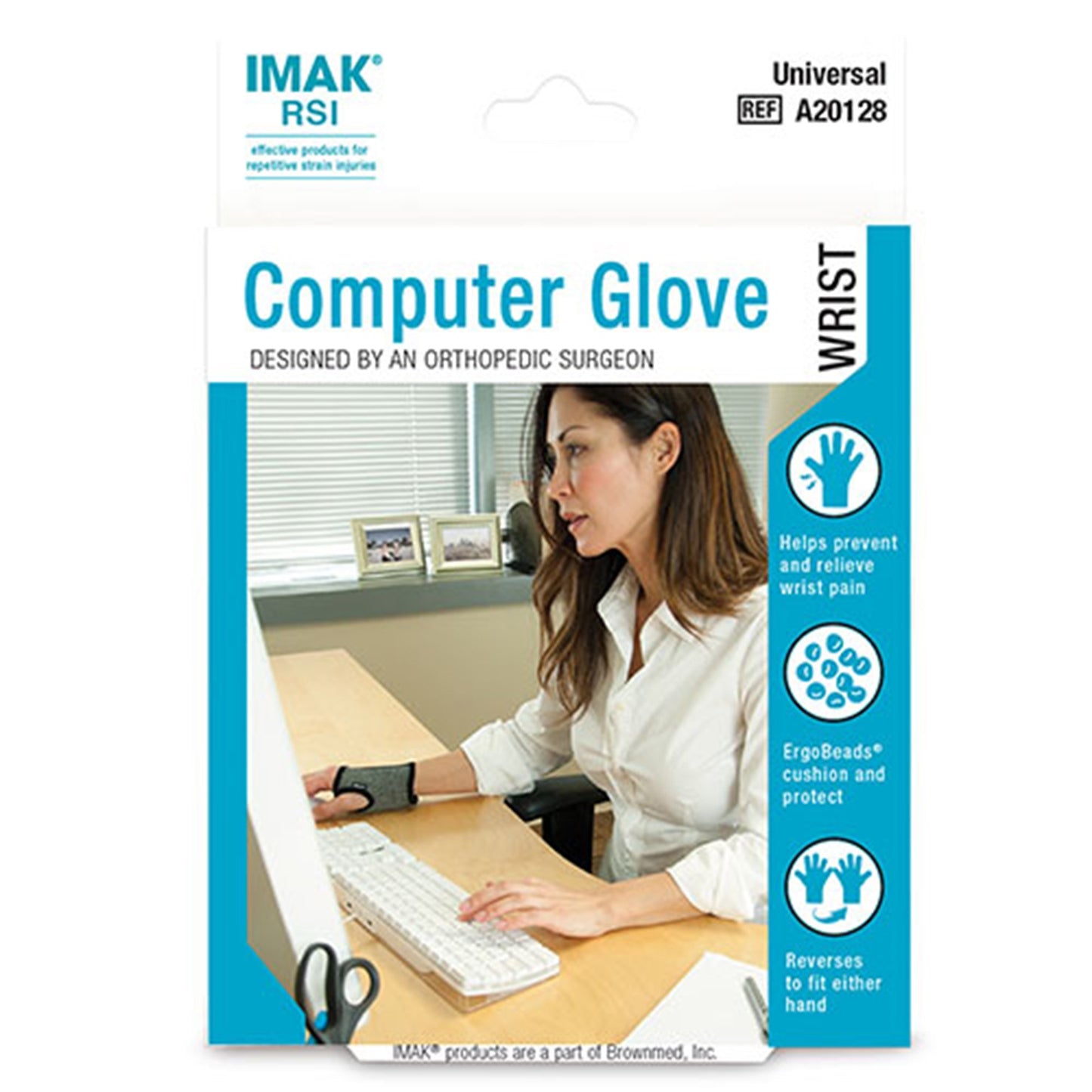 IMAK RSI Computer Glove, One Size Fits Most