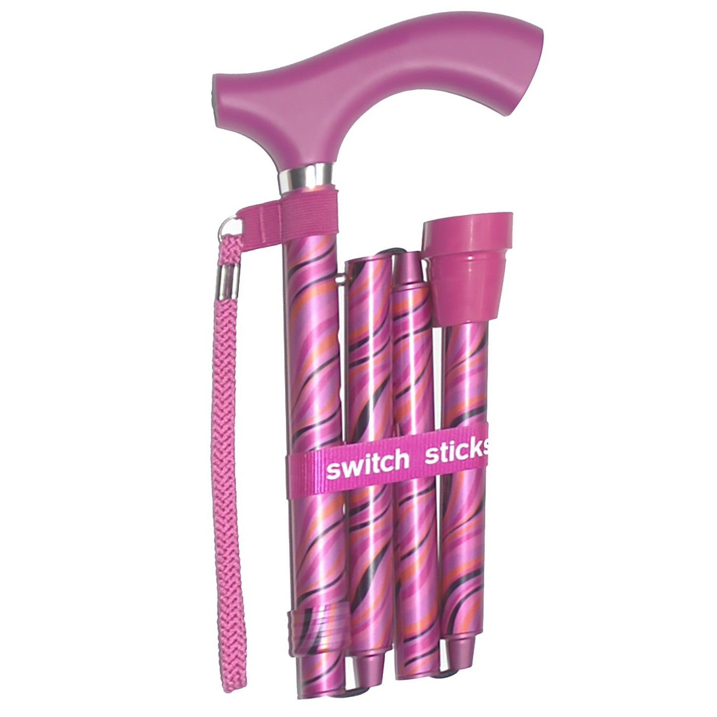 Switch Sticks Folding Cane, Tango Print, 32 to 37 Inch Height