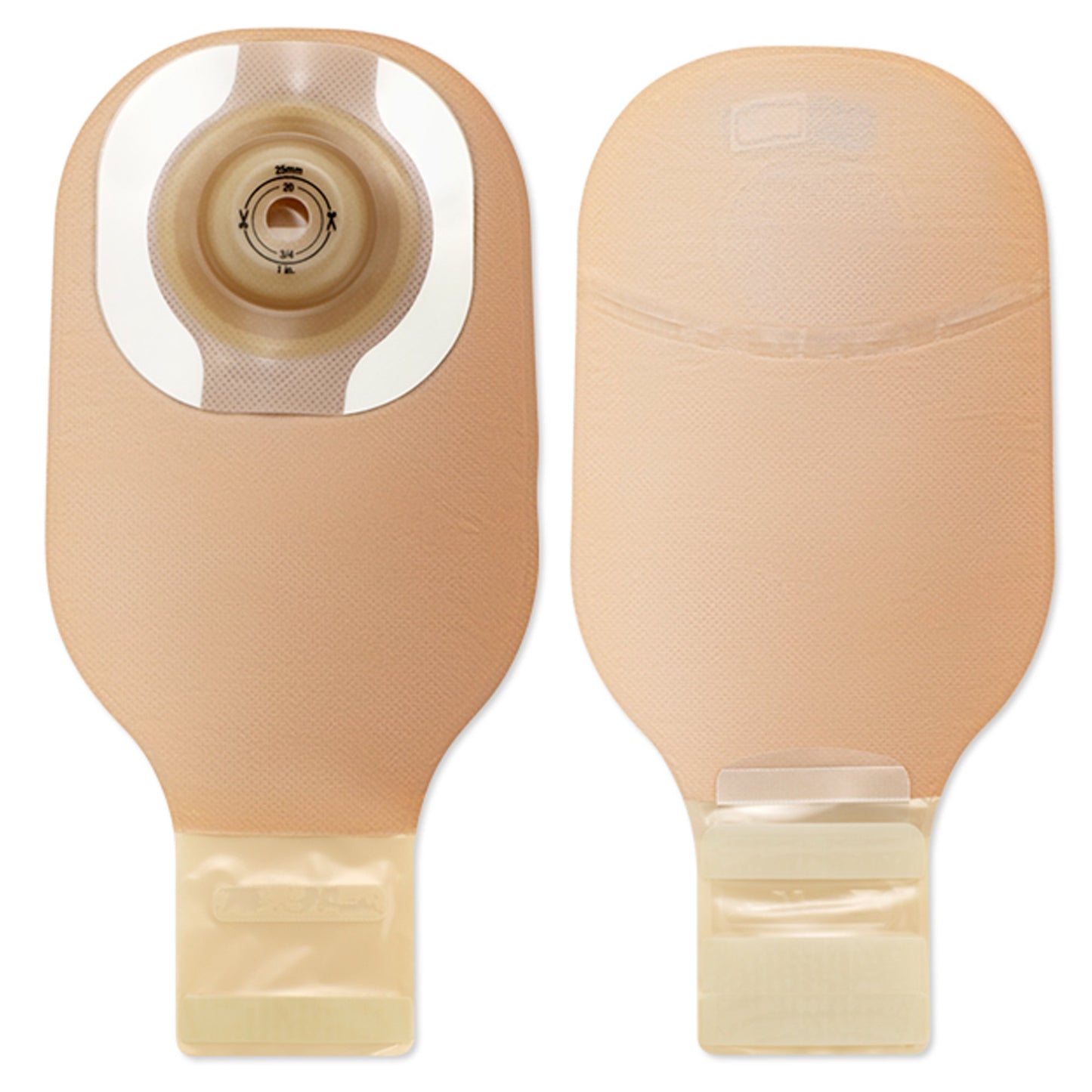 Premier™ 8958 One-Piece Beige Ostomy Pouch, Cut to Fit Stomas up to 38 mm