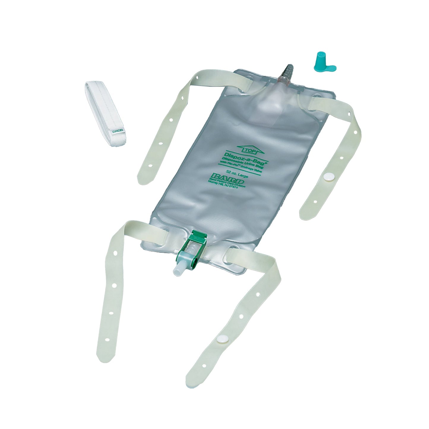 Bard Dispoz-a-Bag Urinary Leg Bag, 32 oz, Flip-Flo™