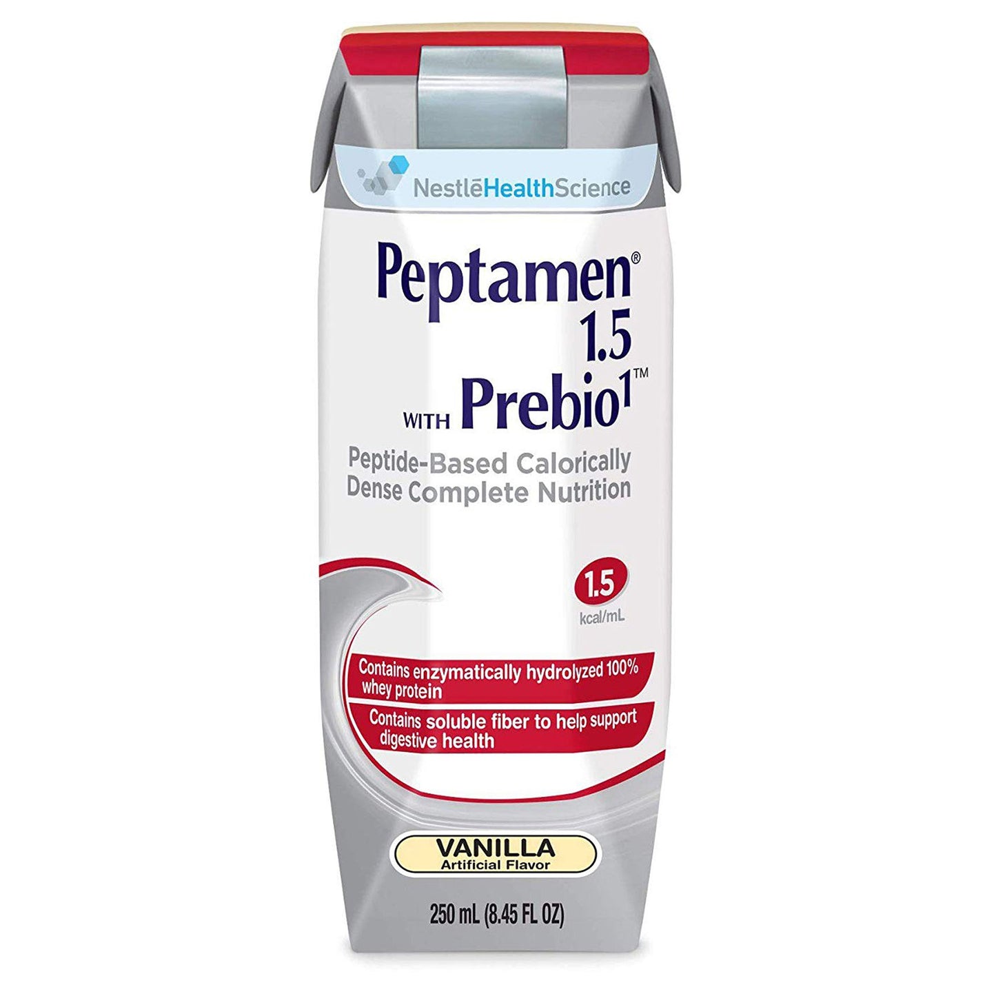 Peptamen 1.5 with Prebio 1™ Vanilla Peptide-Based Complete Nutrition, 250 mL