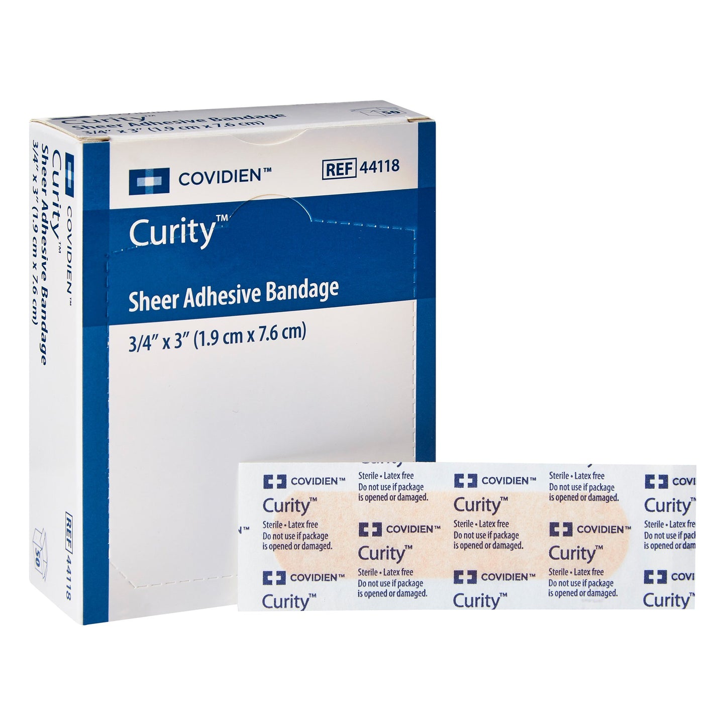 Curity™ Sheer Adhesive Strip, x 3 Inch