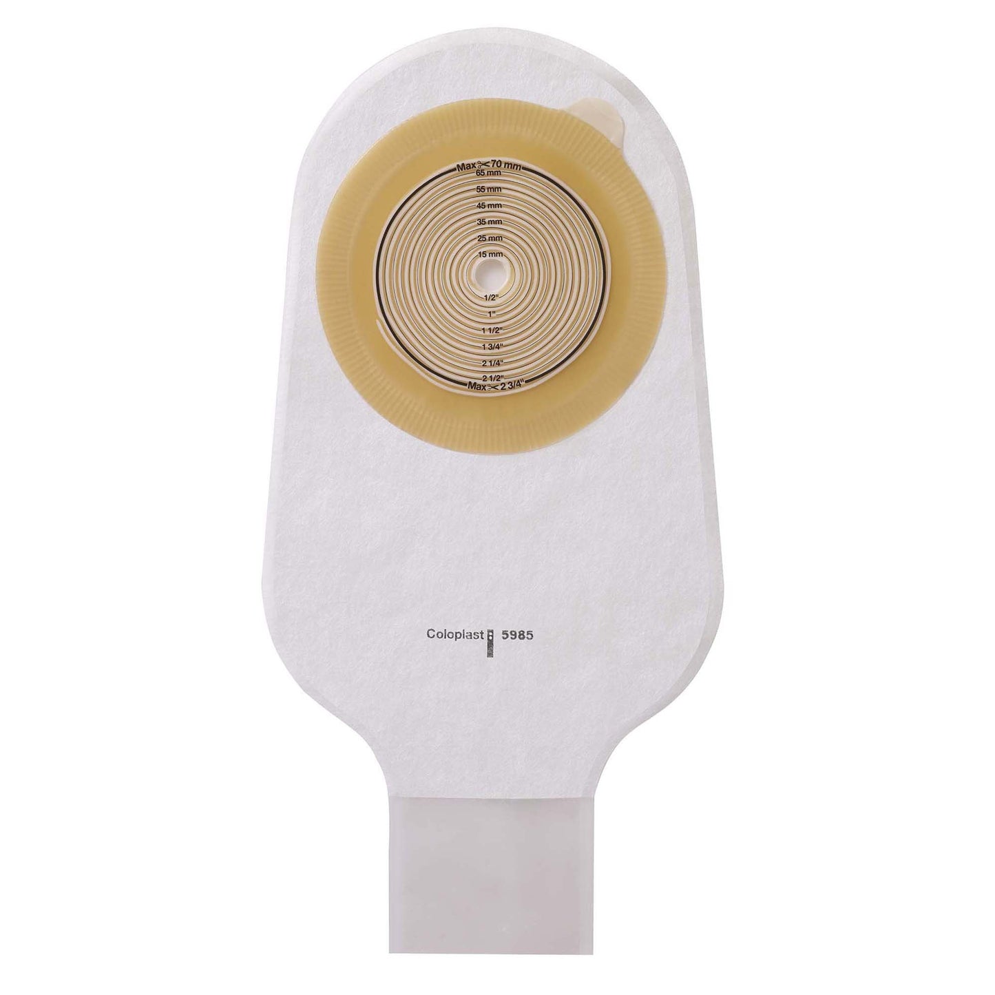 Assura Flat 1-Piece Transparent Ileostomy Pouch, Cut to Fit 10 – 55 mm Stomas