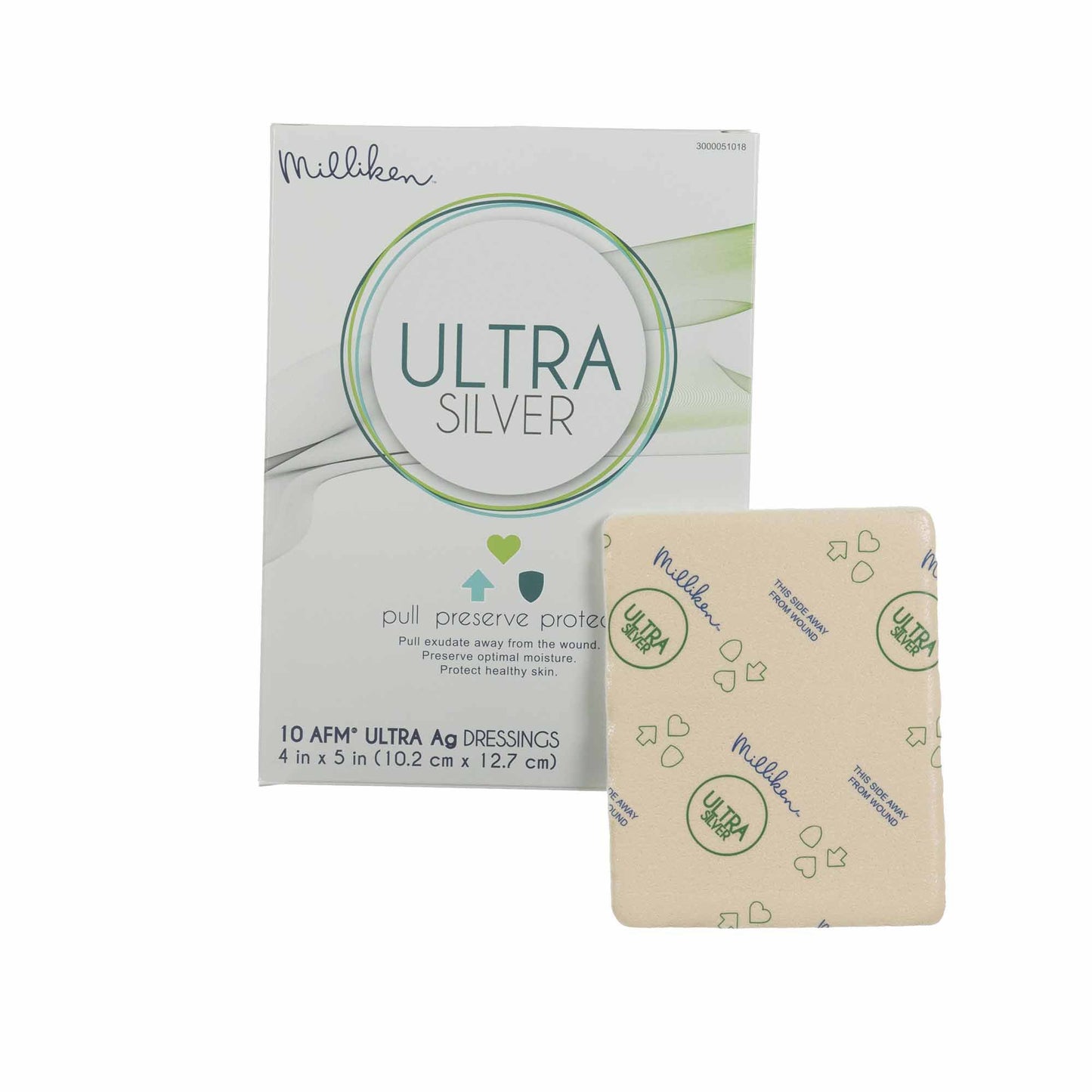 Ultra Silver Foam Dressing, 4 x 4 Inch