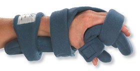Resting Hand Splint SoftPro™ Functional Fabric Left Hand Blue Medium