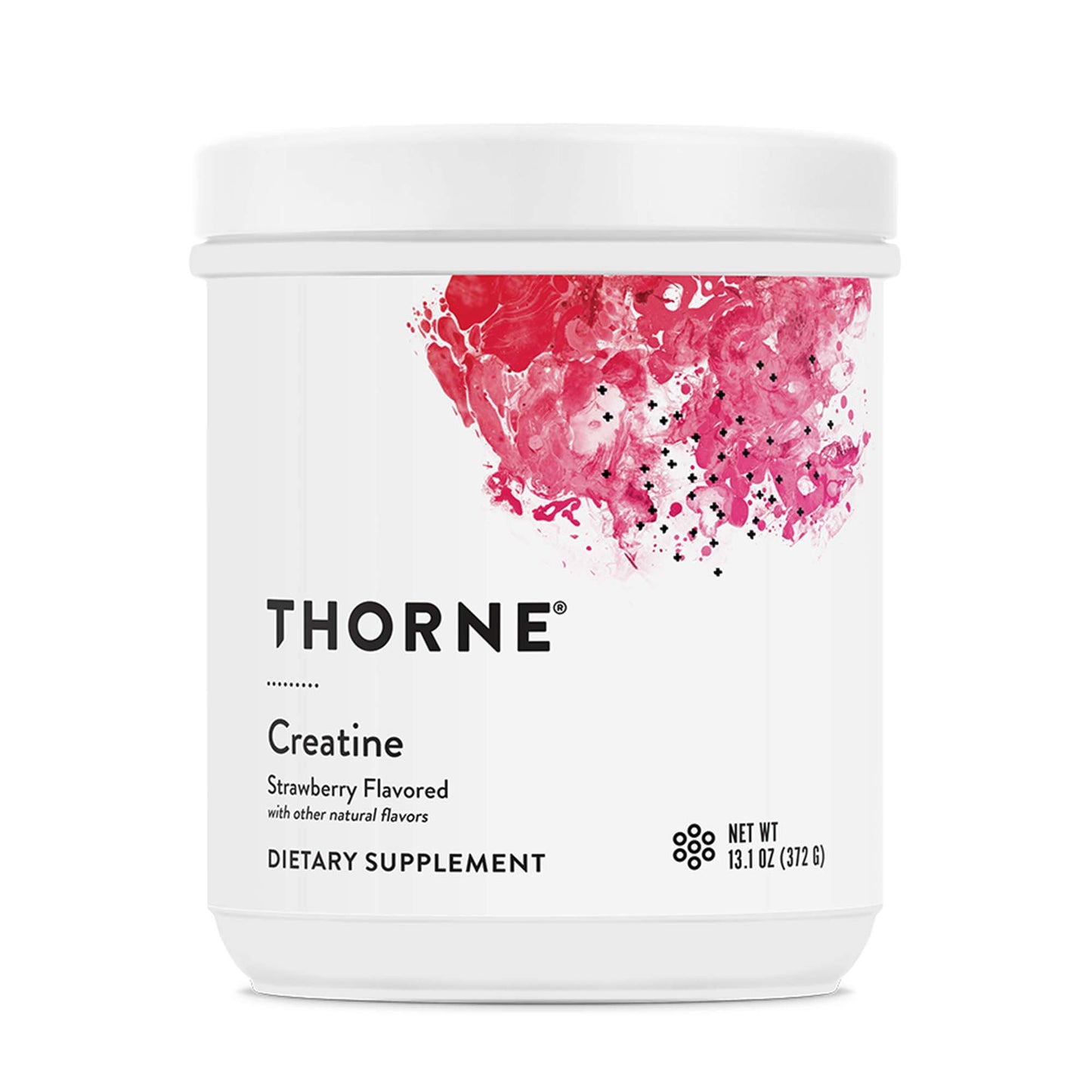Oral Supplement THORNE Creatine Strawberry Flavor Powder 13.1 oz. Canister