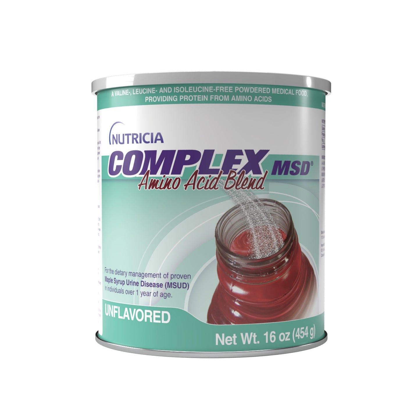 Oral Supplement Complex MSD Amino Acid Blend Unflavored Powder 16 oz. / 454 Gram Canister