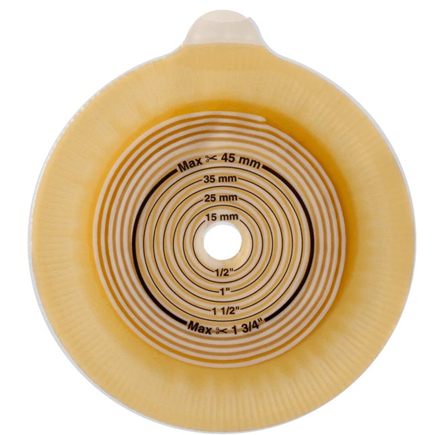 Assura Flat Ostomy Barrier, Pre-cut to Fit 30 mm Stomas, Red Color Match