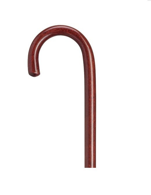 Round Handle Cane Harvy Wood 36 Inch Height Mahogany