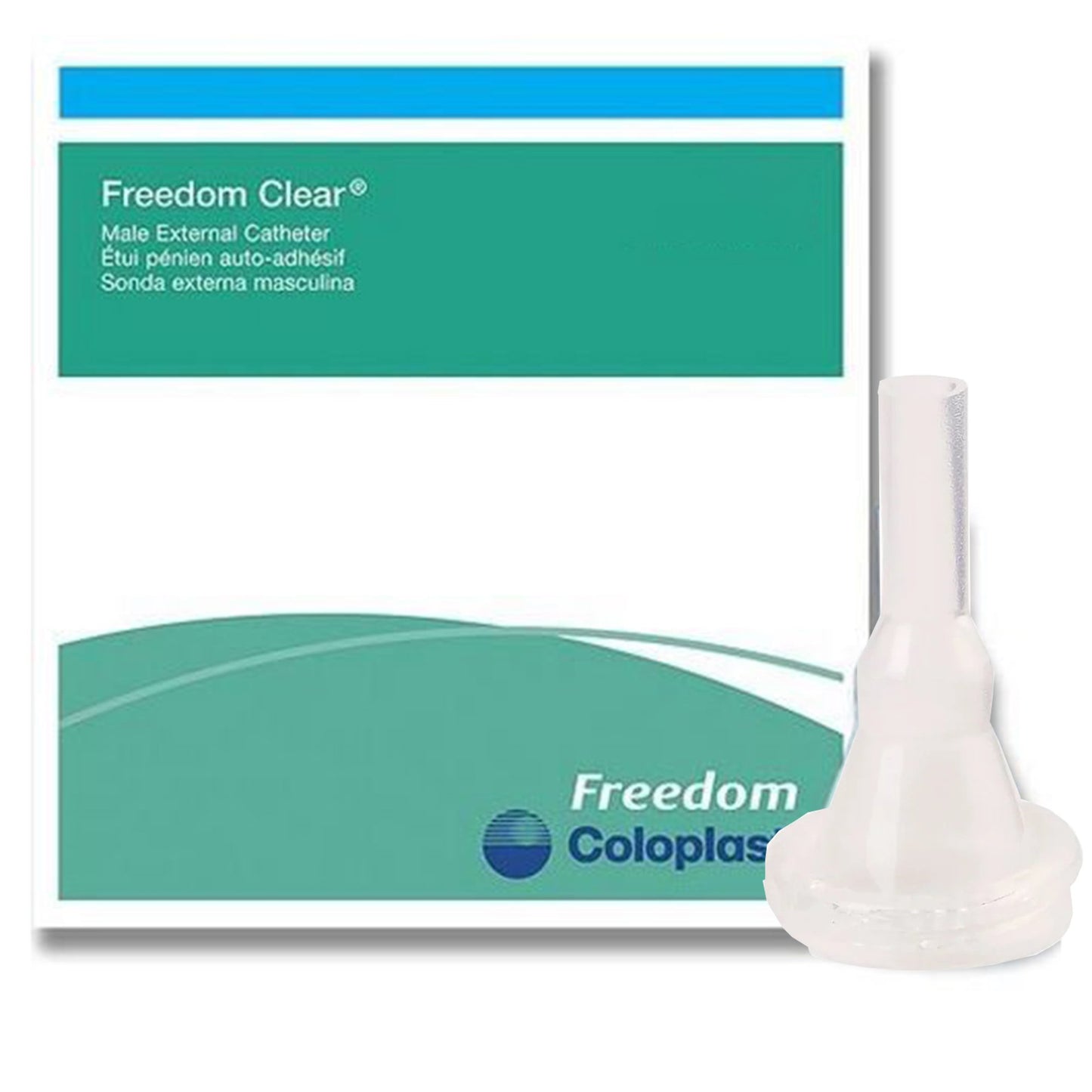 Freedom Clear Male External Catheter, Intermediate Size, 23mm, Standard Length