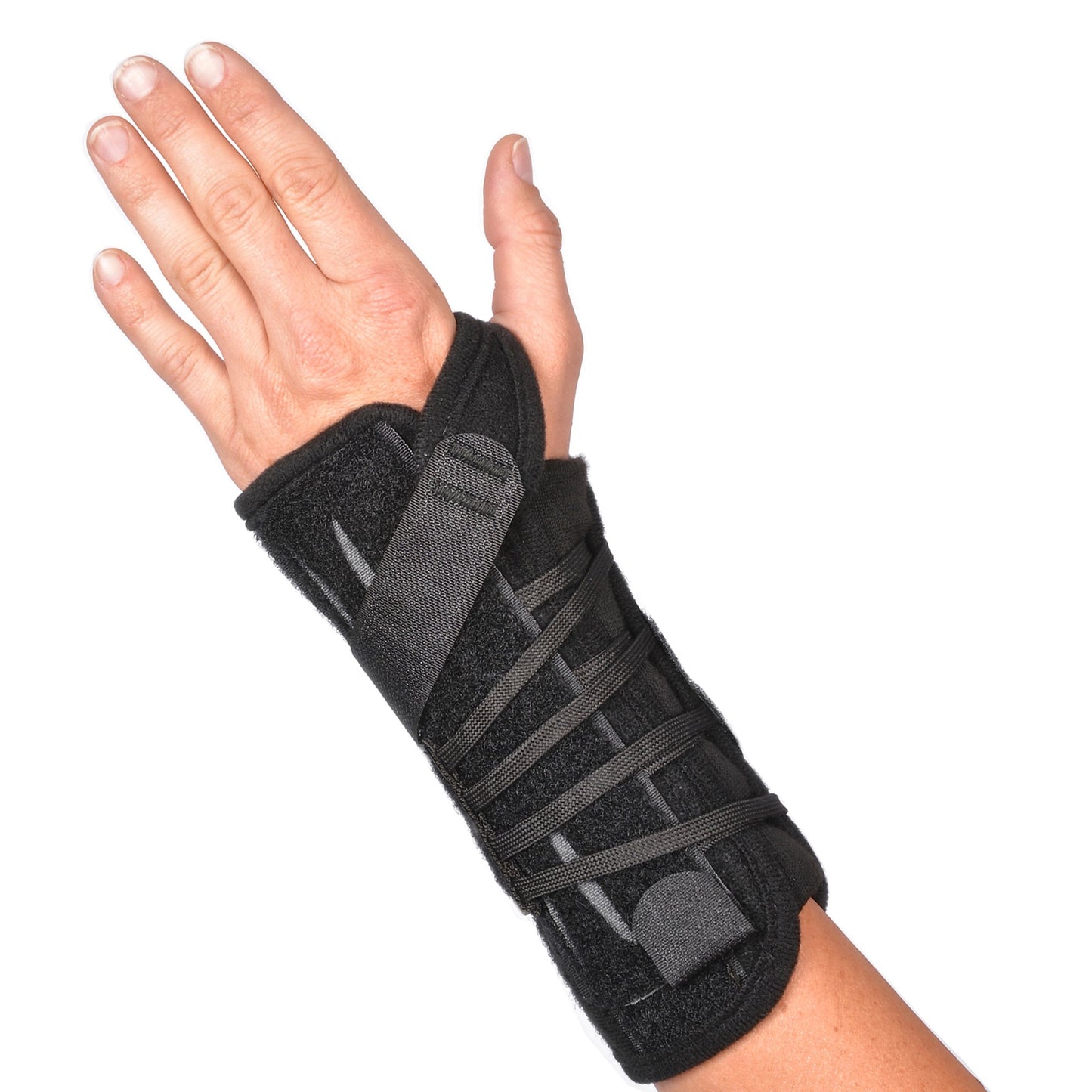 Wrist Brace Tiny Titan Aluminum / Felt / Nylon Left Hand Black One Size Fits Most