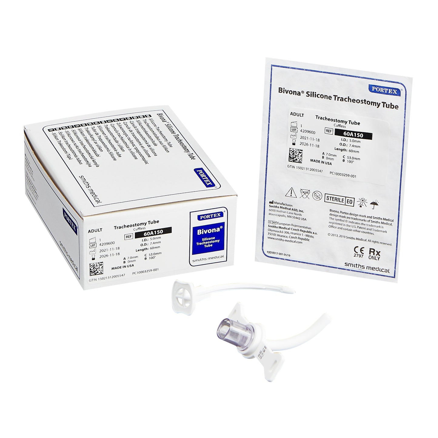 Bivona Tracheostomy Tube, Size 5