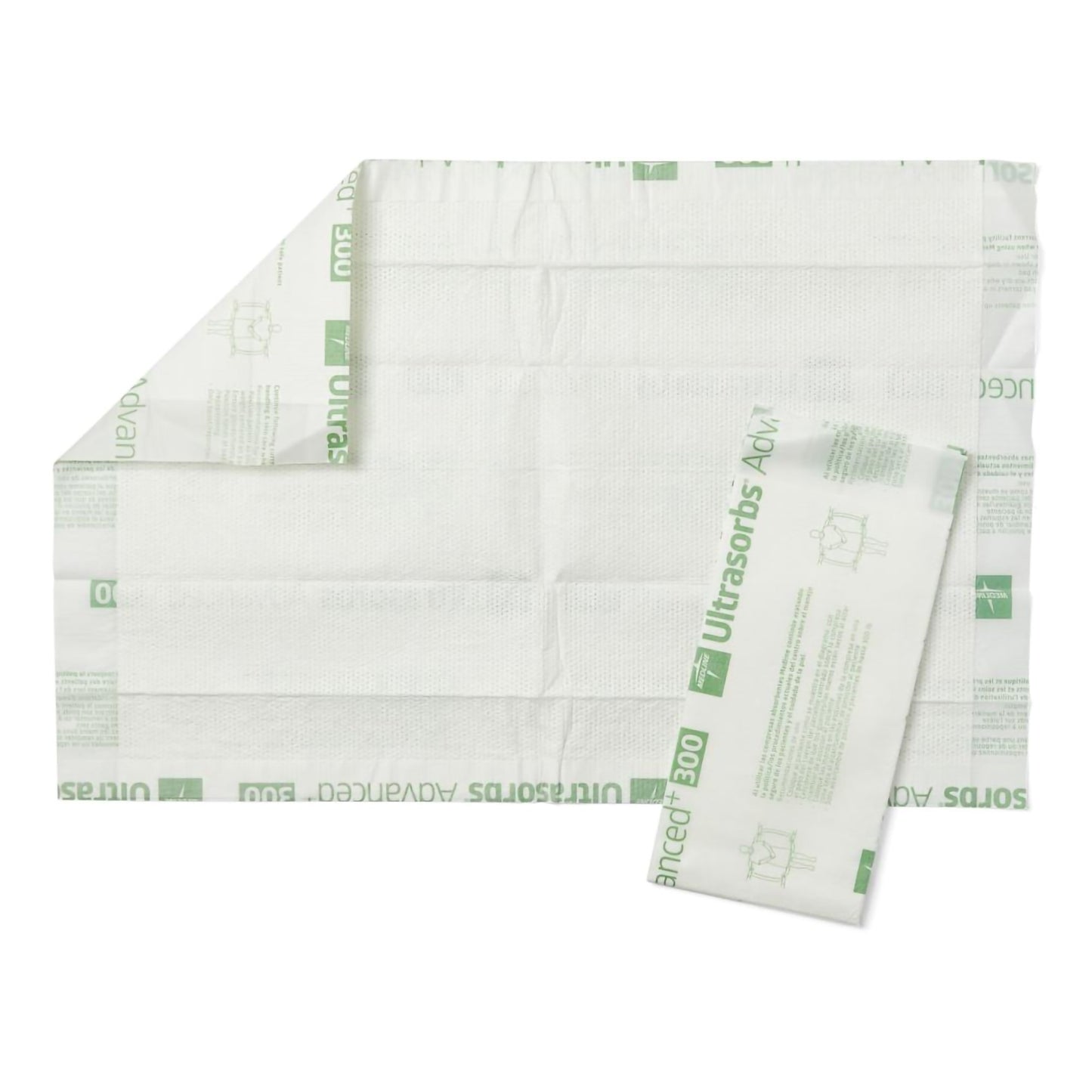 Disposable Underpad Ultrasorbs AP Low Air Loss and Repositioning 23 X 36 Inch Polymer Heavy Absorbency