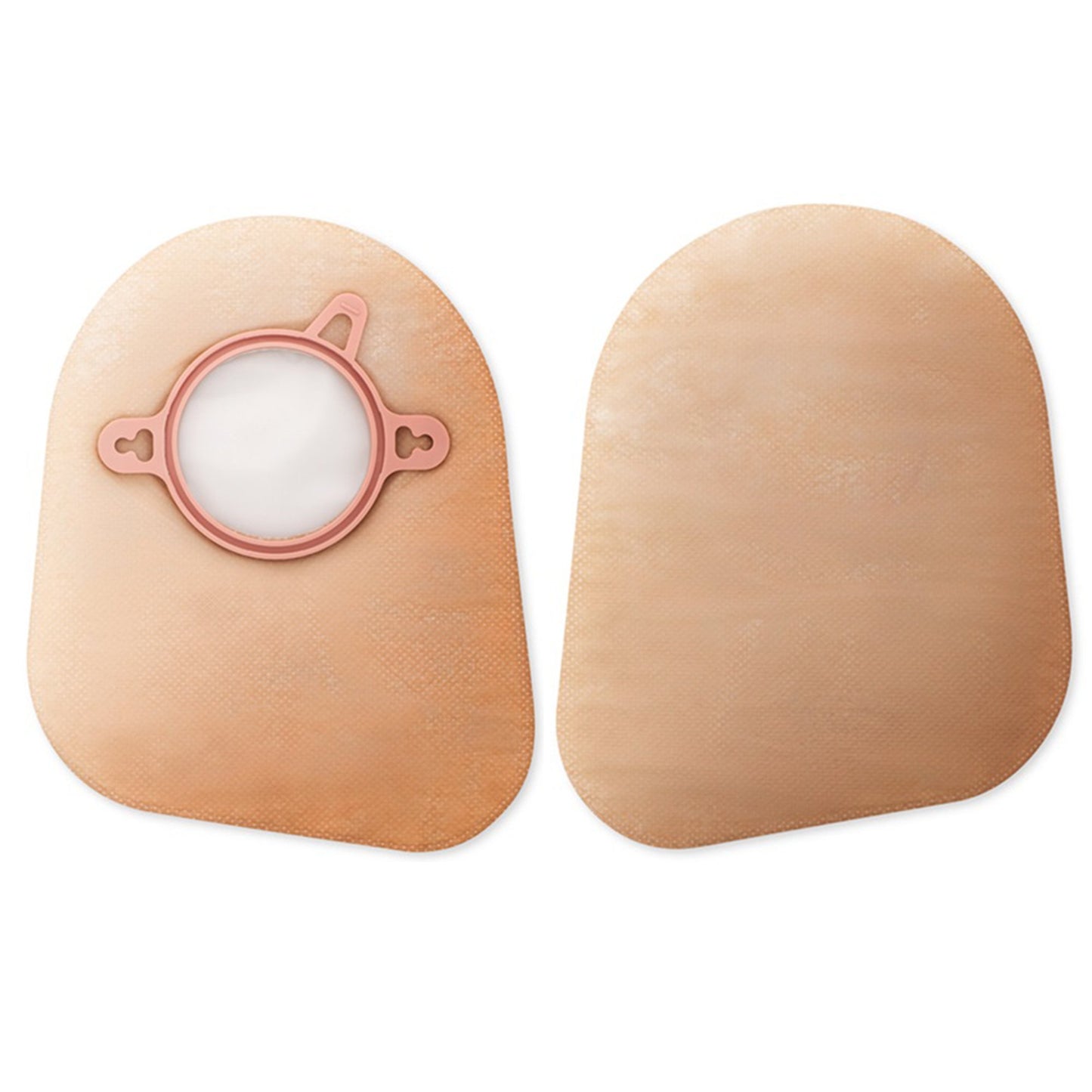 New Image™ Two-Piece Beige Ostomy Pouch, Pre-cut to Fit 57 mm Stoma, Red Match