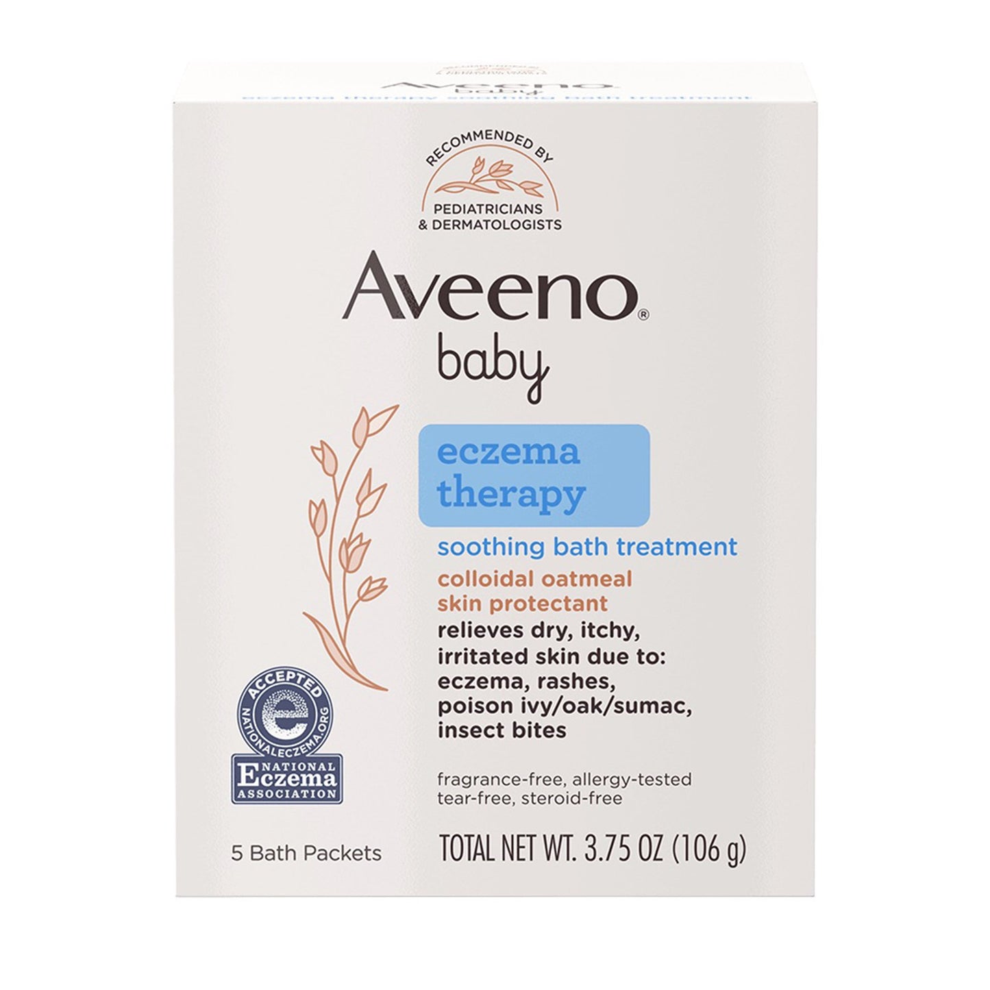 Aveeno Baby Eczema Therapy Soothing Bath Treatment with Colloidal Oatmeal