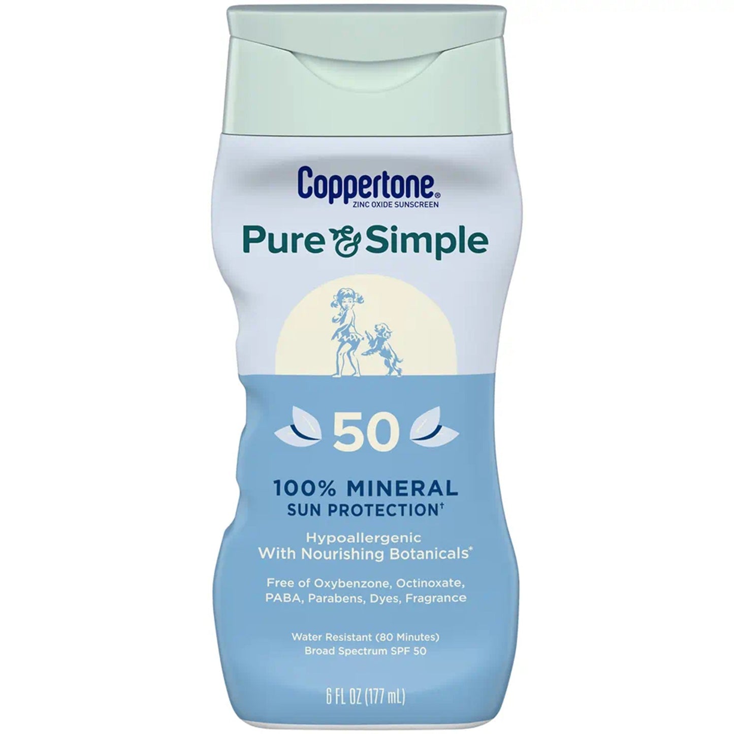 Coppertone Pure and Simple SPF 50 Mineral Sunscreen Spray, 5 oz.
