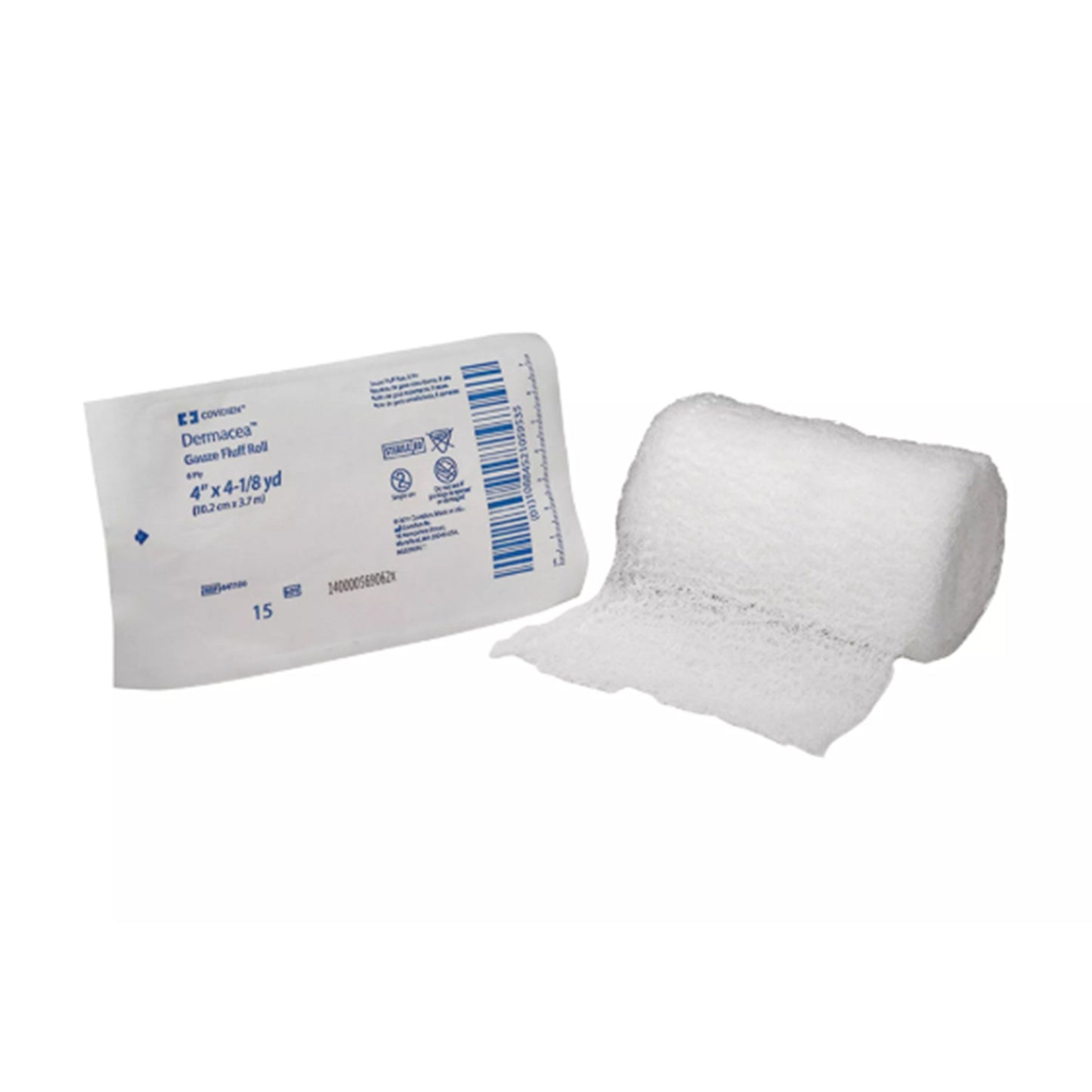Dermacea™ Fluff Bandage Roll, 3-4/10 Inch x 3-6/10 Yard, 6-Ply