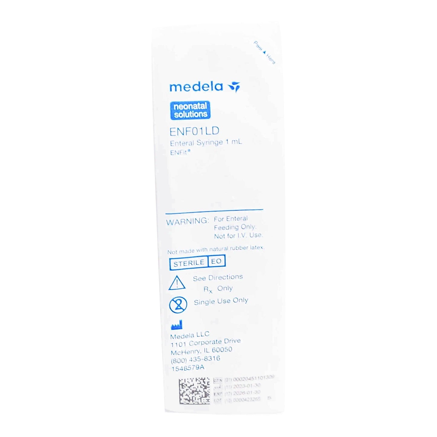 Enteral Feeding Syringe ENFit™ LDT 1 mL Enfit Tip Without Safety