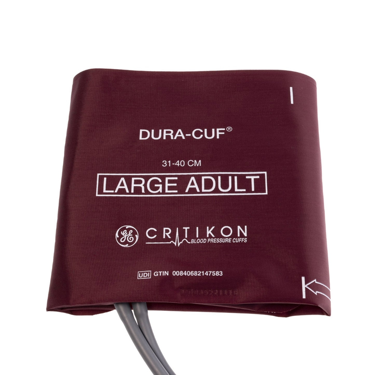 Reusable Blood Pressure Cuff Dura-Cuf 31 to 40 cm Arm Nylon Cuff Adult Long Cuff