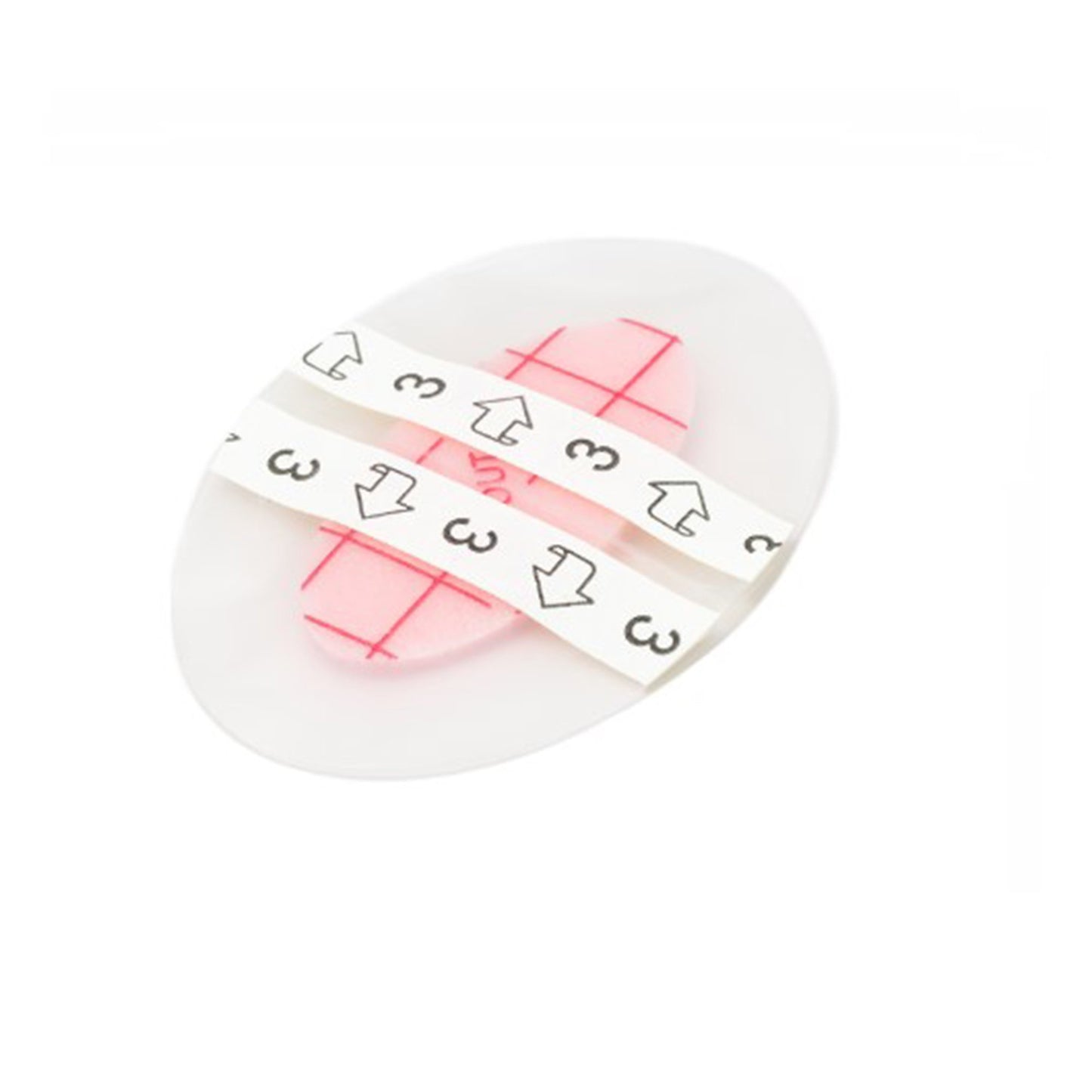 PolyMem Shapes Adhesive with Border Foam Dressing, 2 x 3 Inch Oval