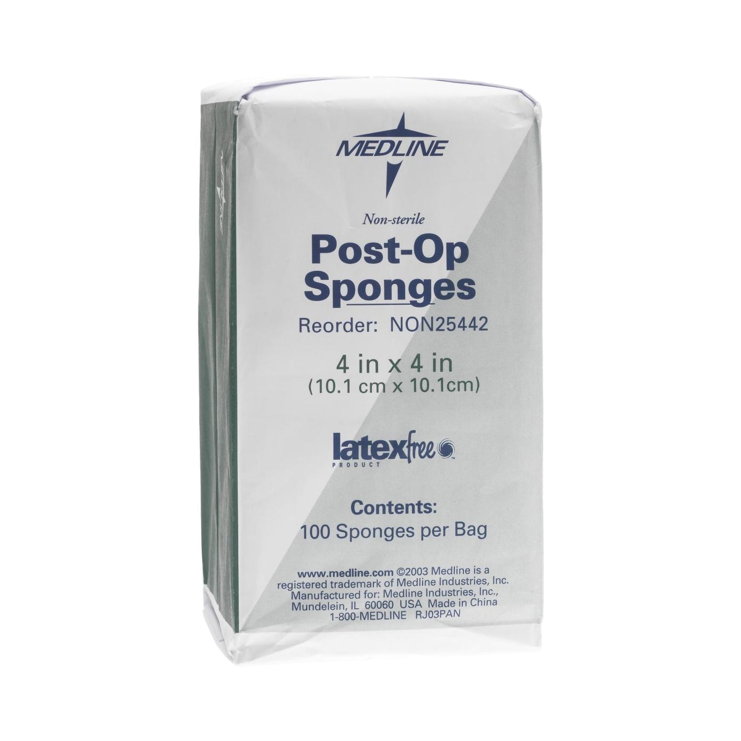 Medline Nonwoven Sponge, 4 x 4 Inch