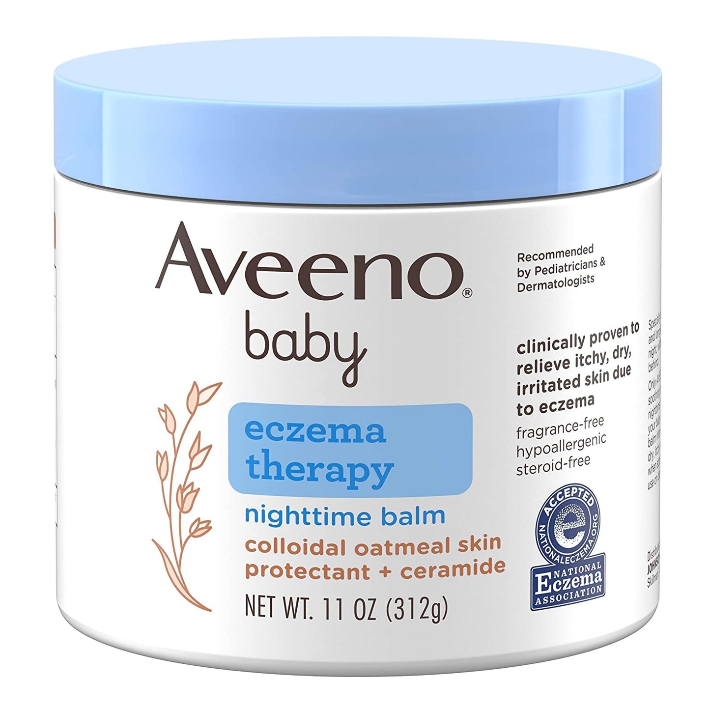 Aveeno Baby Eczema Therapy Nighttime Balm, 11-ounce Jar
