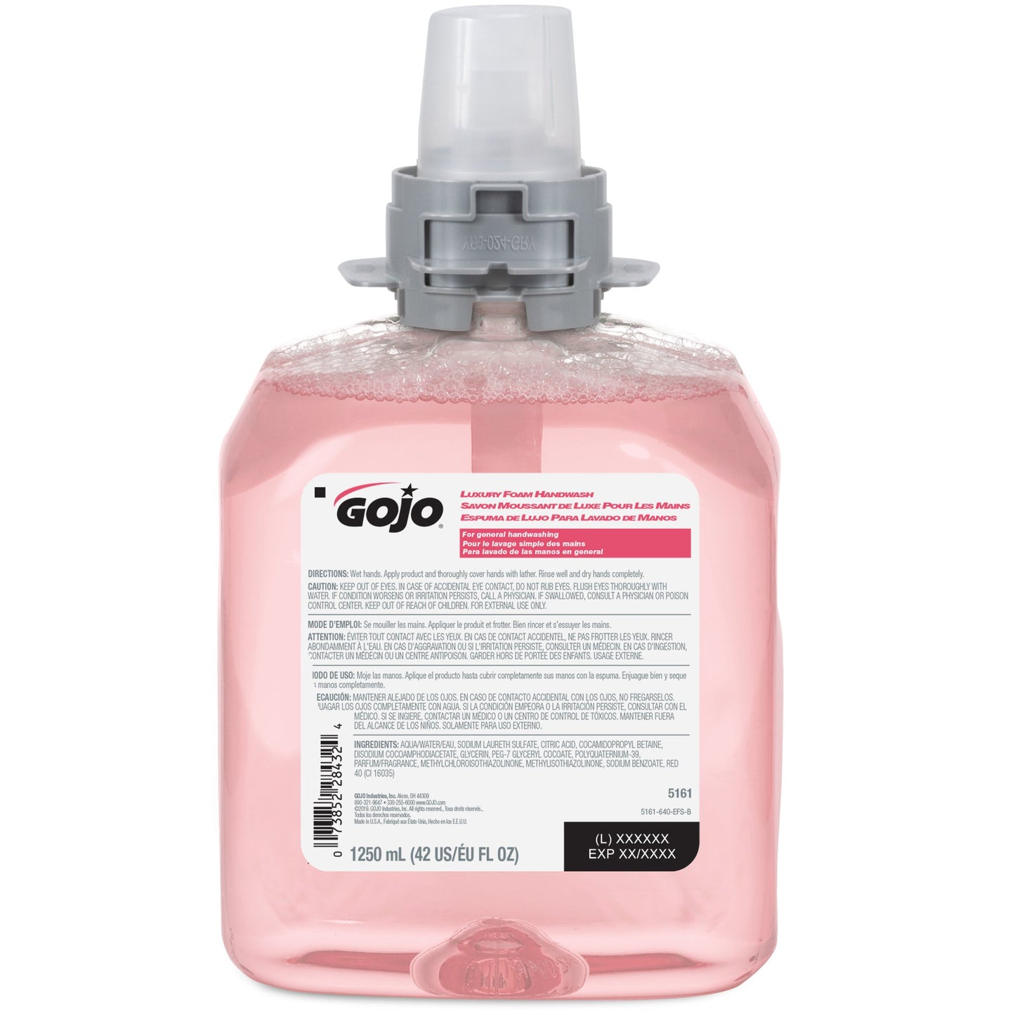 Gojo Cranberry Foam Handwash, 1,250 mL Refill for Gojo FMX-12™ Dispenser