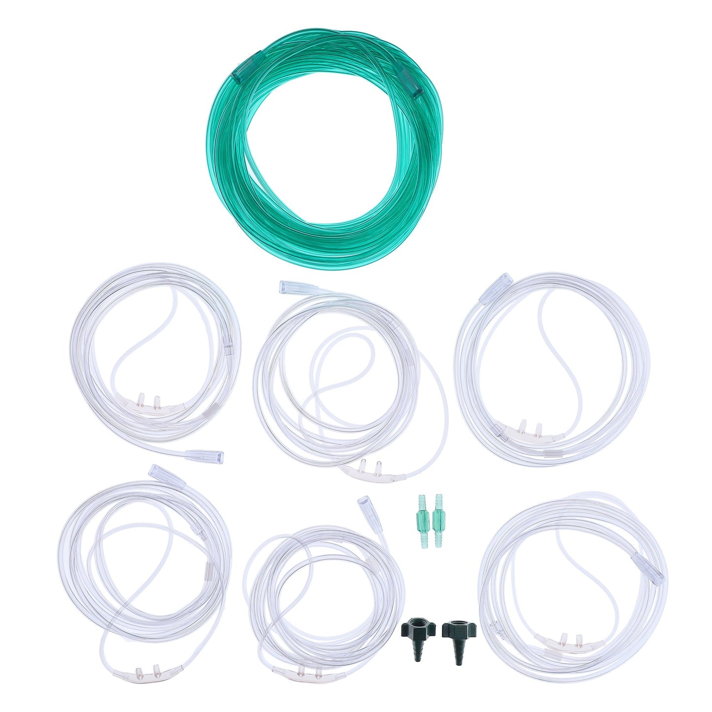 Patient Oxygen Kit with Cannula Tubing and Connectors