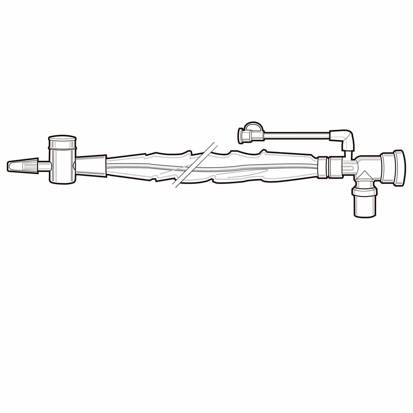 Ballard Trach Care Double Swivel Elbow Style Closed Suction Catheter Endotrach