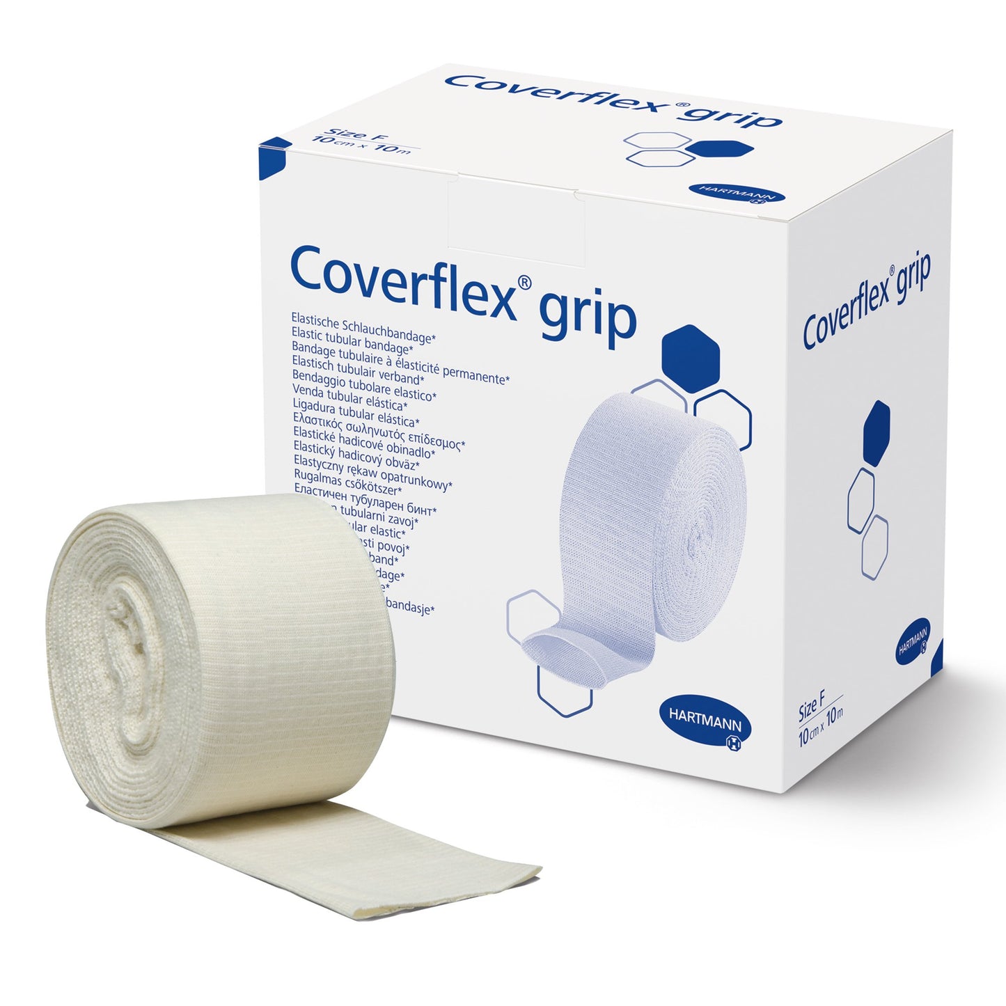 Coverflex grip Pull-On Elastic Tubular Support Bandage, 4" x 11 Yard, Size F