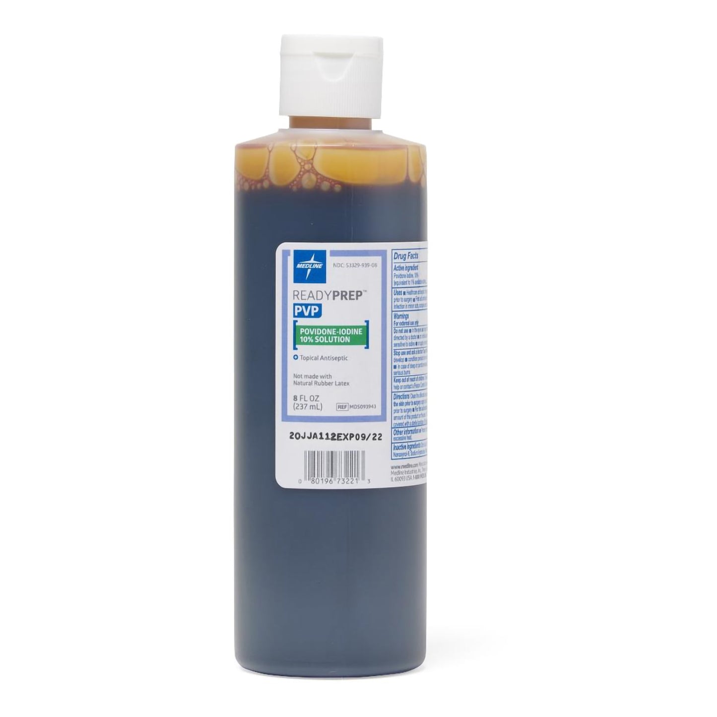 Skin Prep Solution ReadyPrep™ 8 oz. Bottle 10% Strength Povidone-Iodine NonSterile