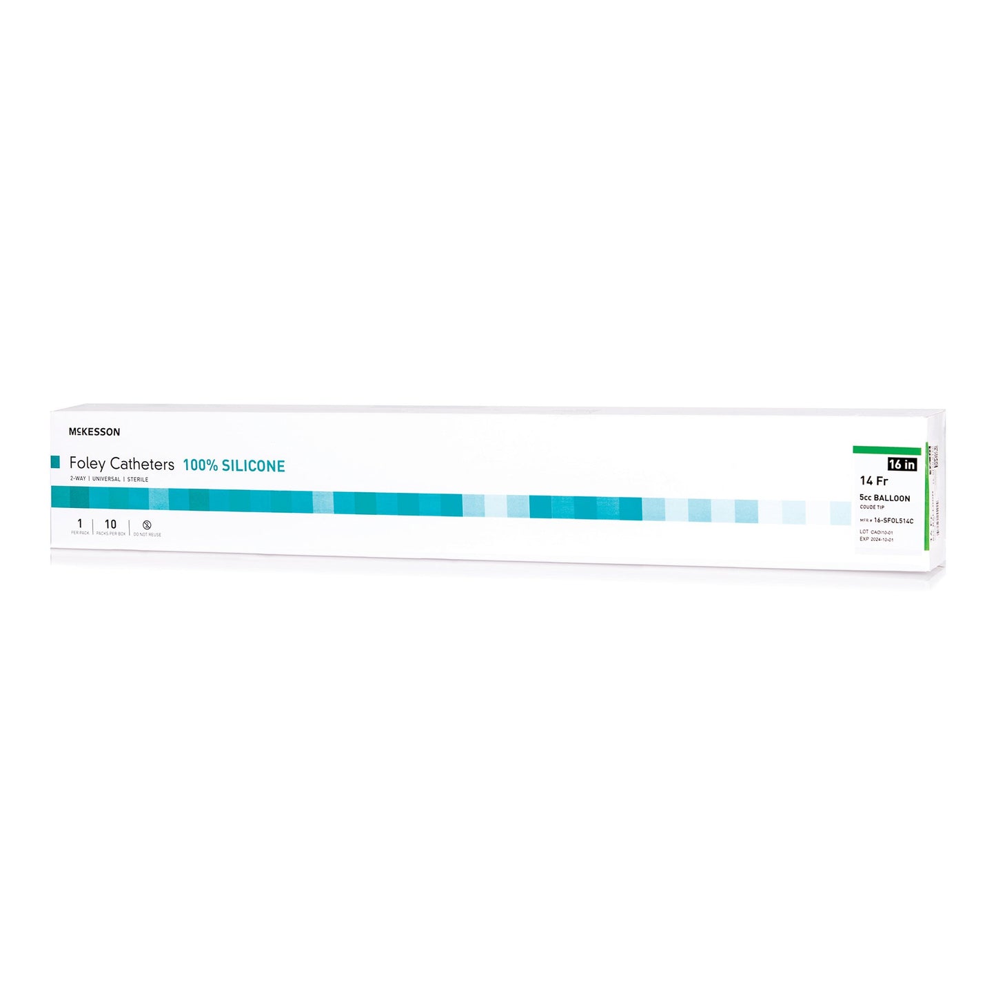 McKesson Silicone Foley Catheter, Coud Tip, 14 Fr.