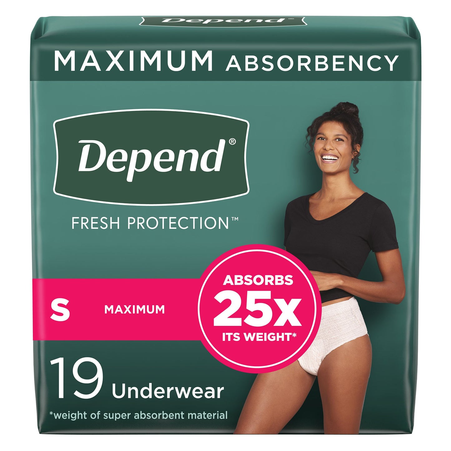 Depend Fresh Protection™ Women's Maximum Absorbency Underwear, Small